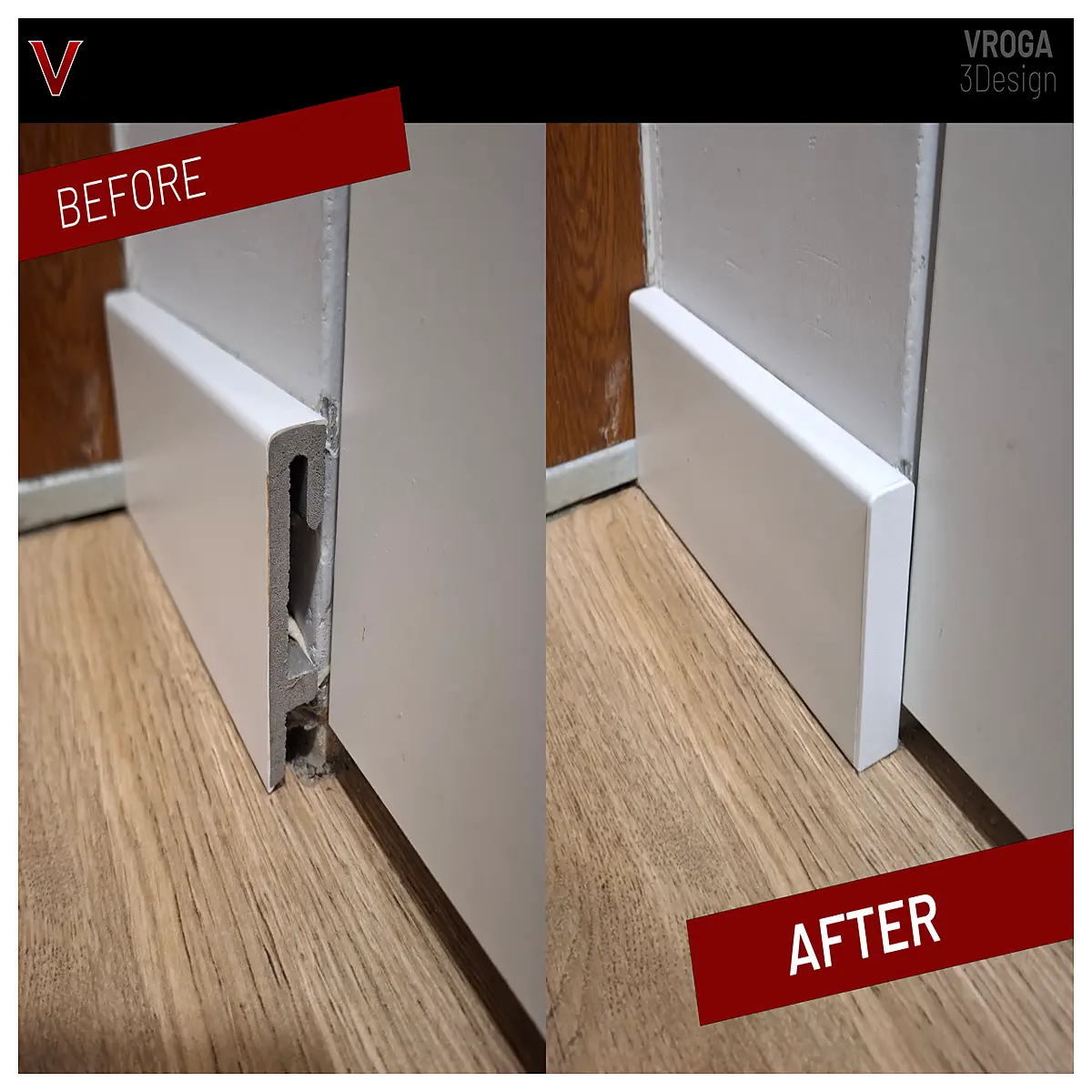 floor edge trim molding profile end cap for laminate vinyl tile baseboard finishing strip cover