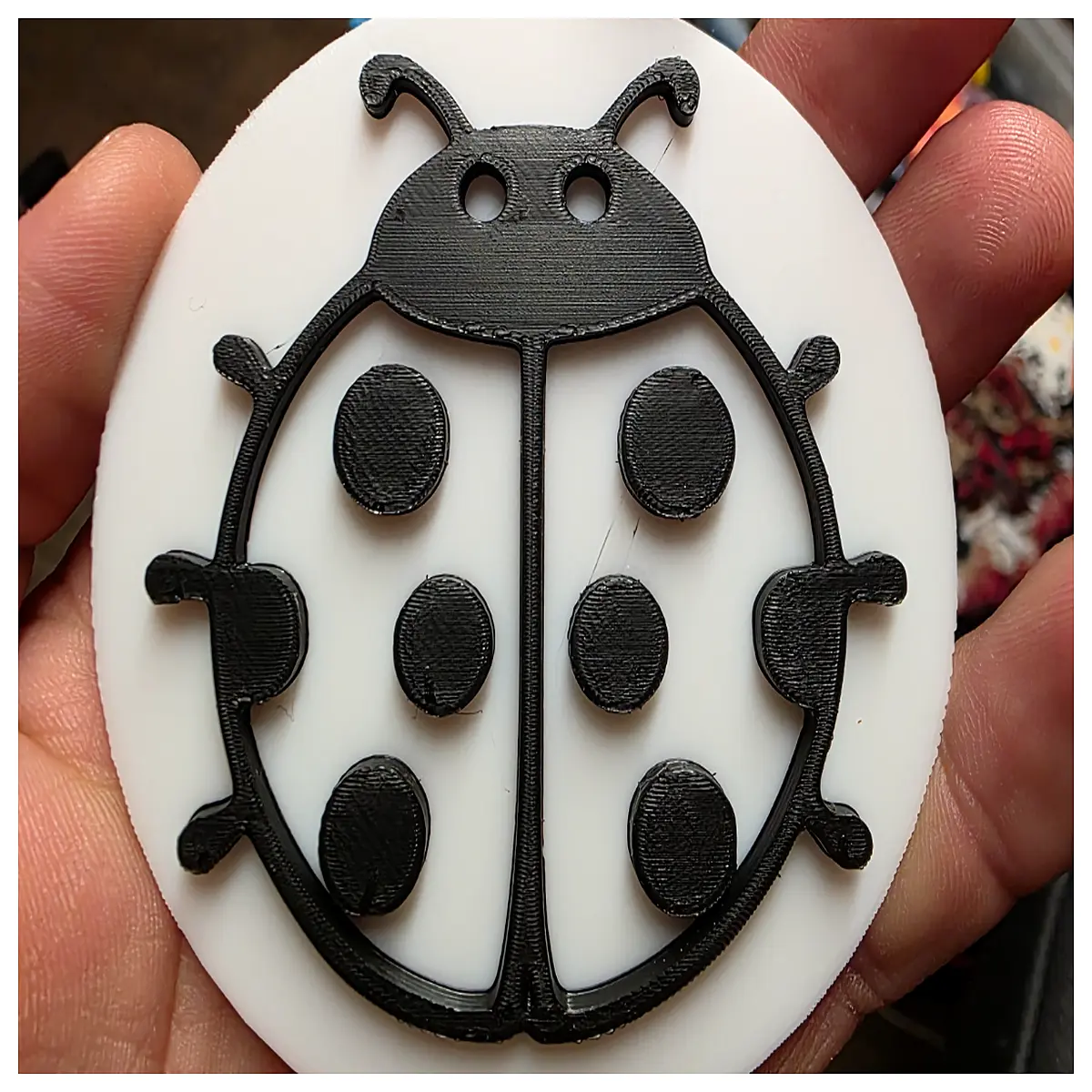 cute ladybug rubber stamp for scrapbooking journaling card making diy craft supplies cute office stationery