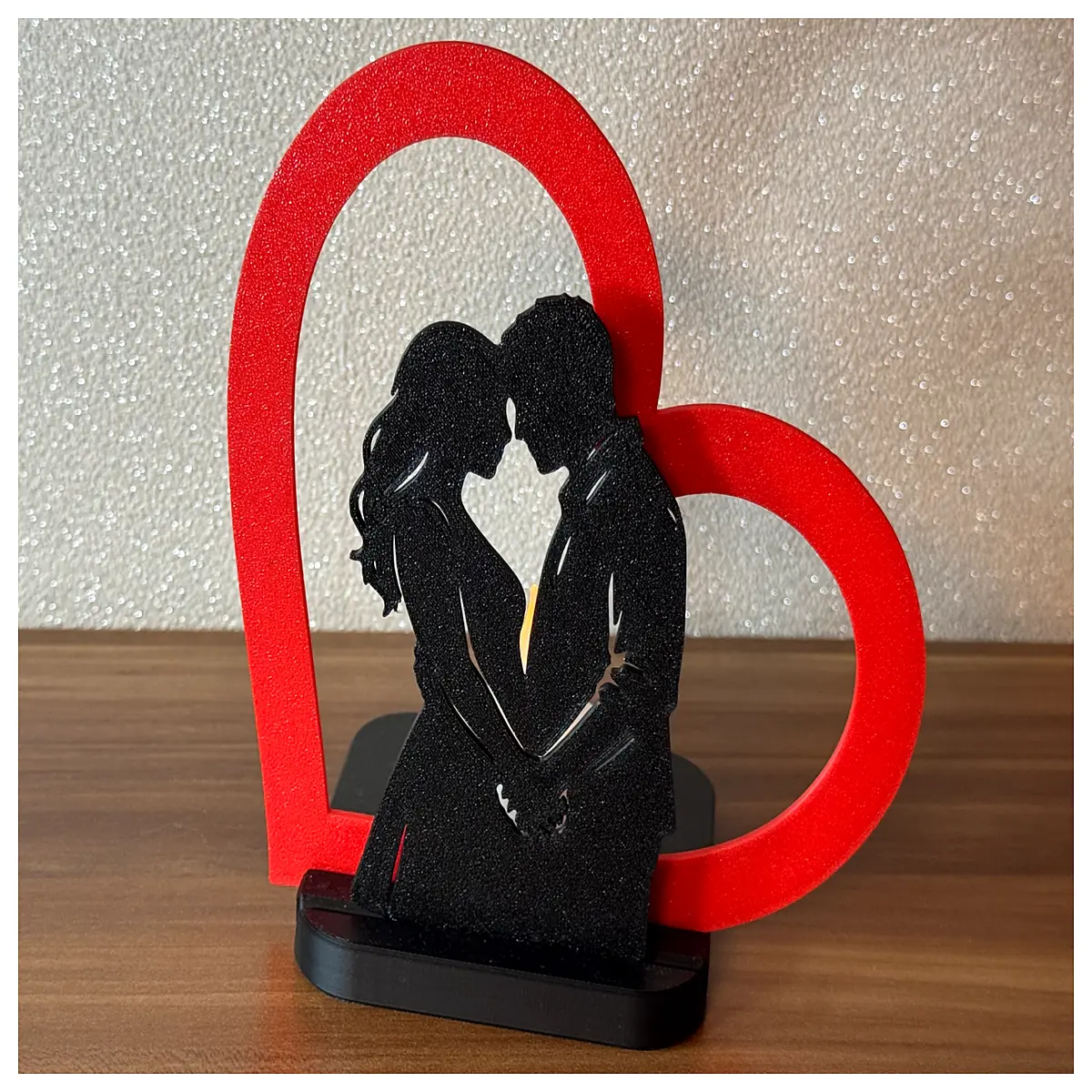 romantic couple photo prop for date night anniversary gift ideas for him and her glowing love symbol decor