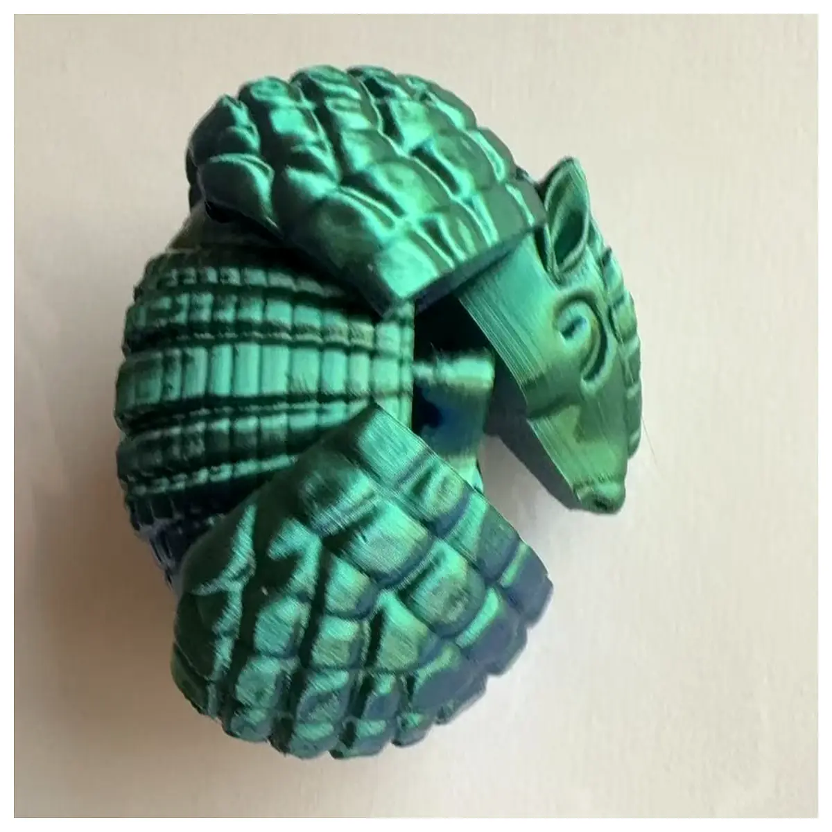 flexible pangolin toy with movable armored scales and articulated jointed spine for kids