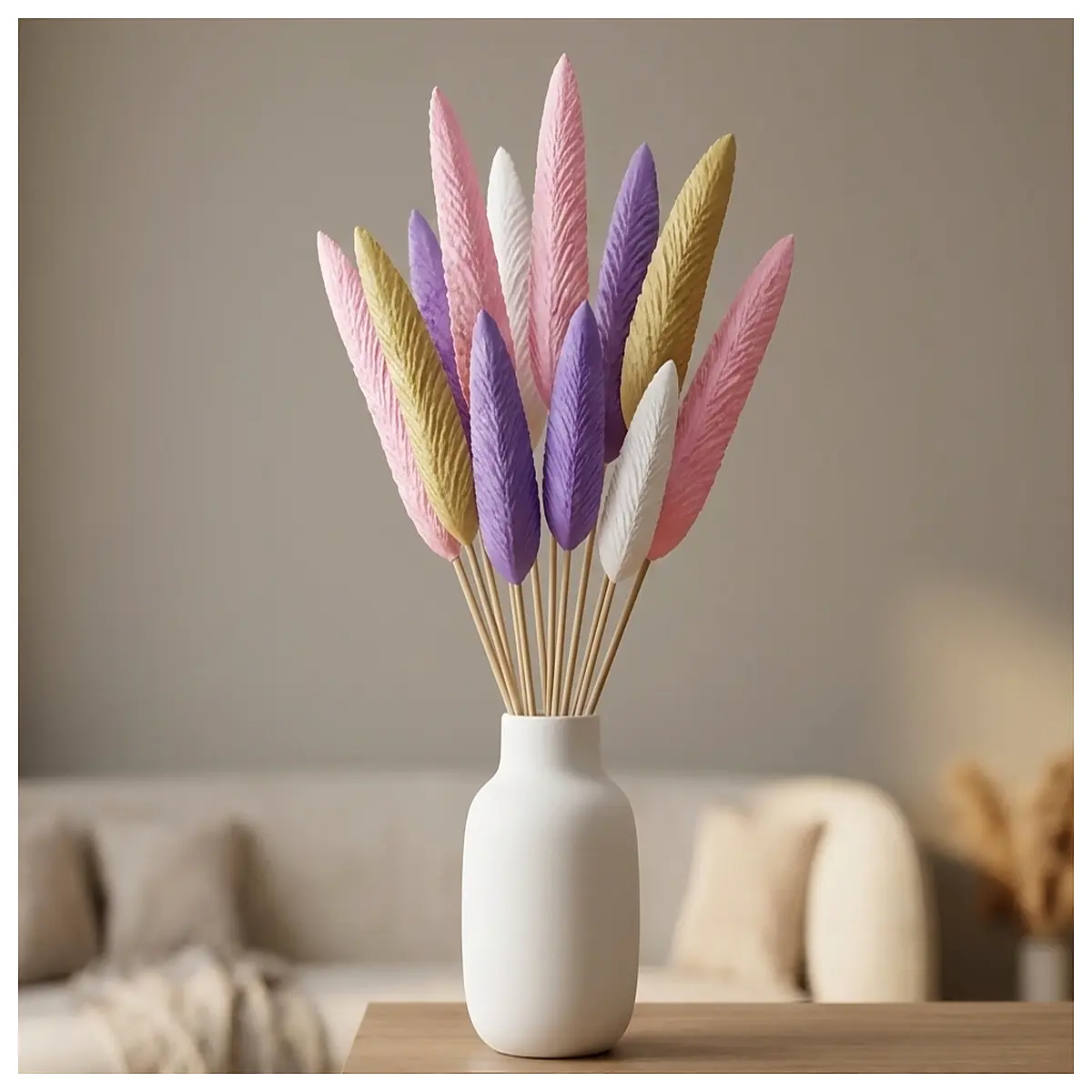 artistic pampas grass dried flowers for home decor boho wedding centerpiece