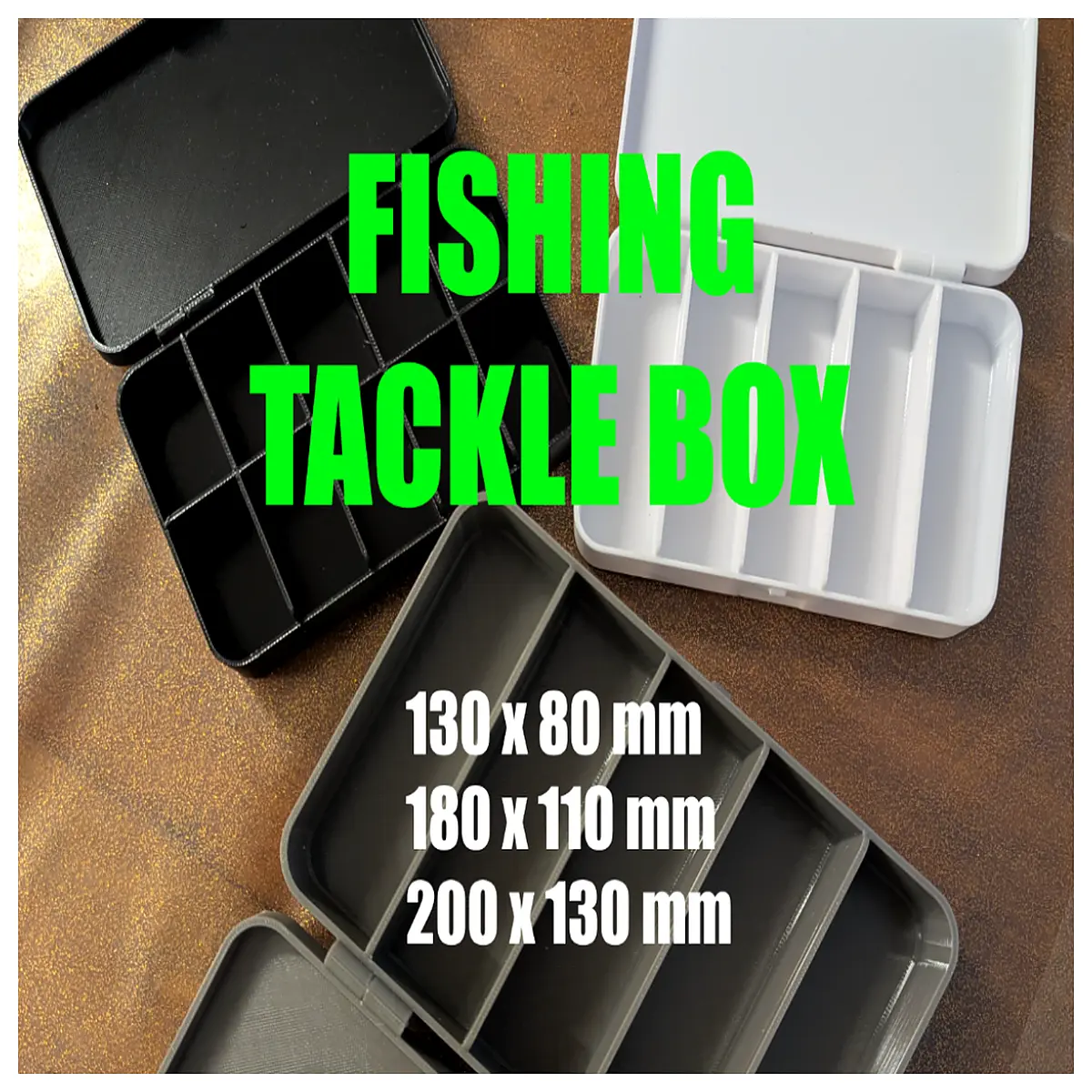 waterproof fishing tackle box organizer with removable trays for lures hooks sinkers bait storage portable hard case