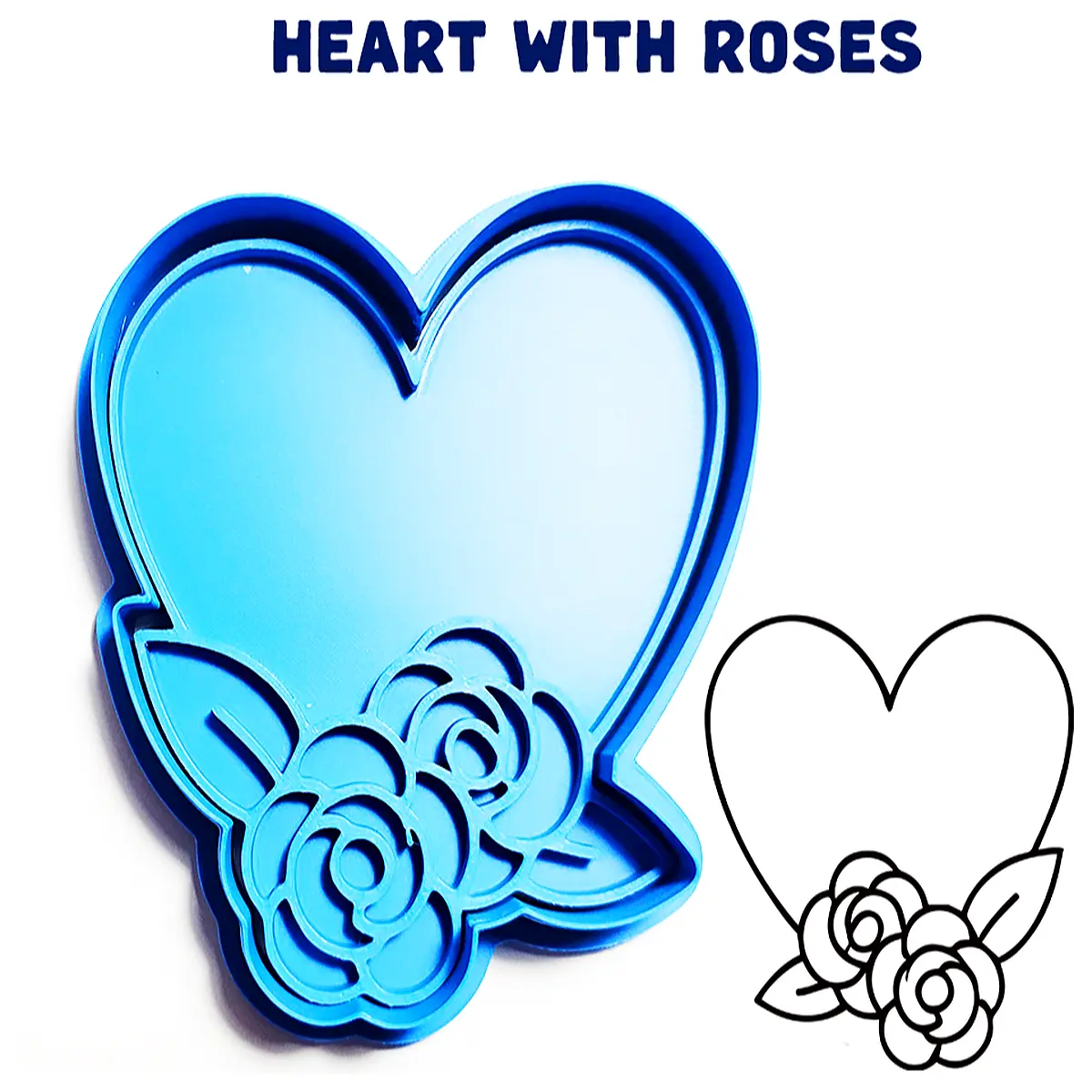 shaped cookie cutters rose design baking tools stainless steel pastry stamps for valentine s day gifts