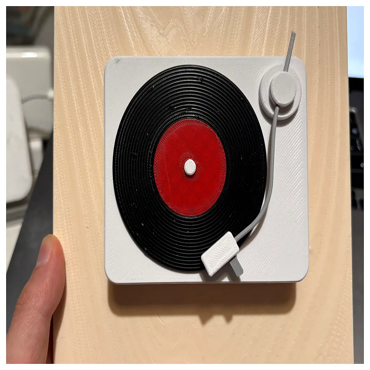 retro record player fridge magnet vinyl music lover gift hammer phone case sticker decor