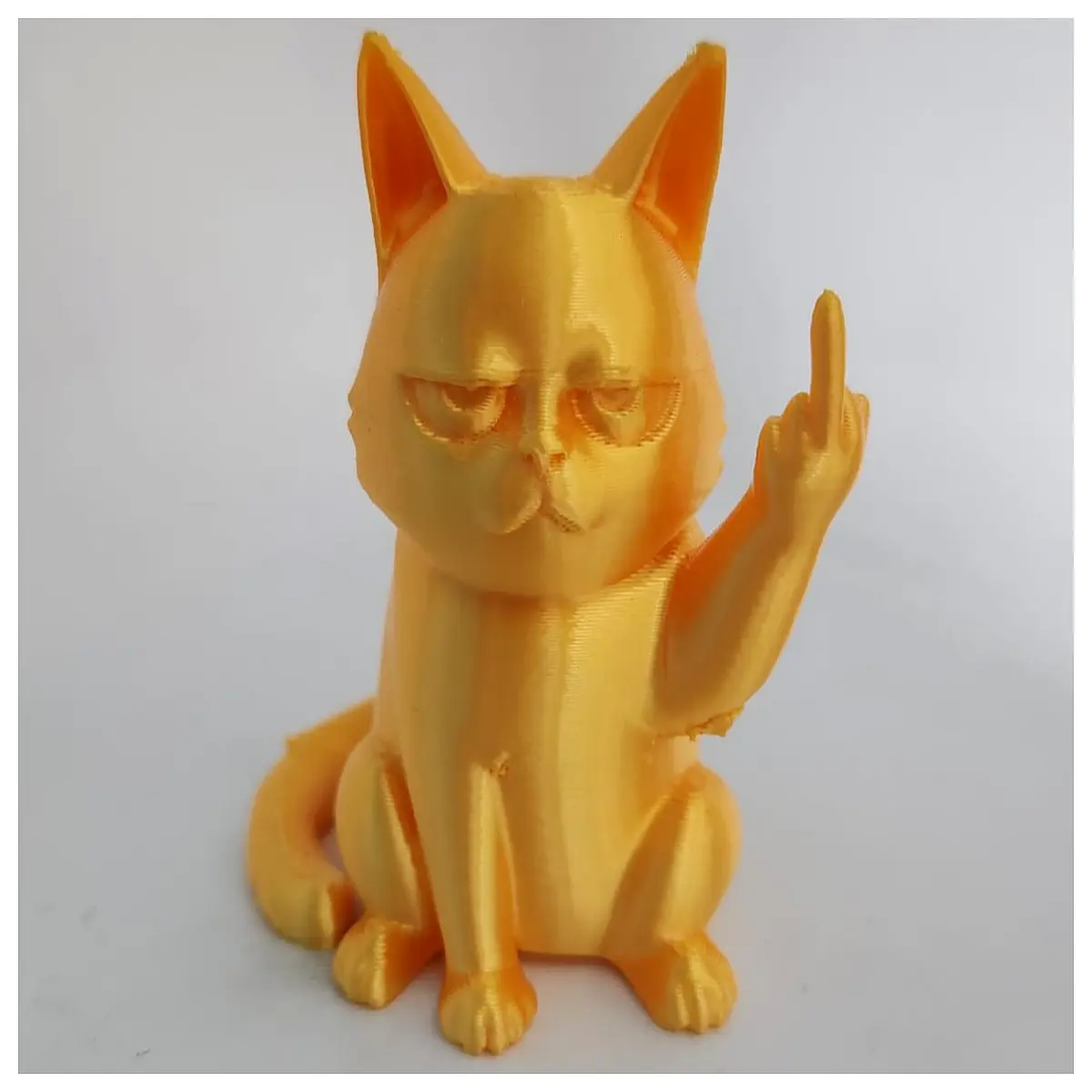 cat middle finger plush toy funny rude meme friends