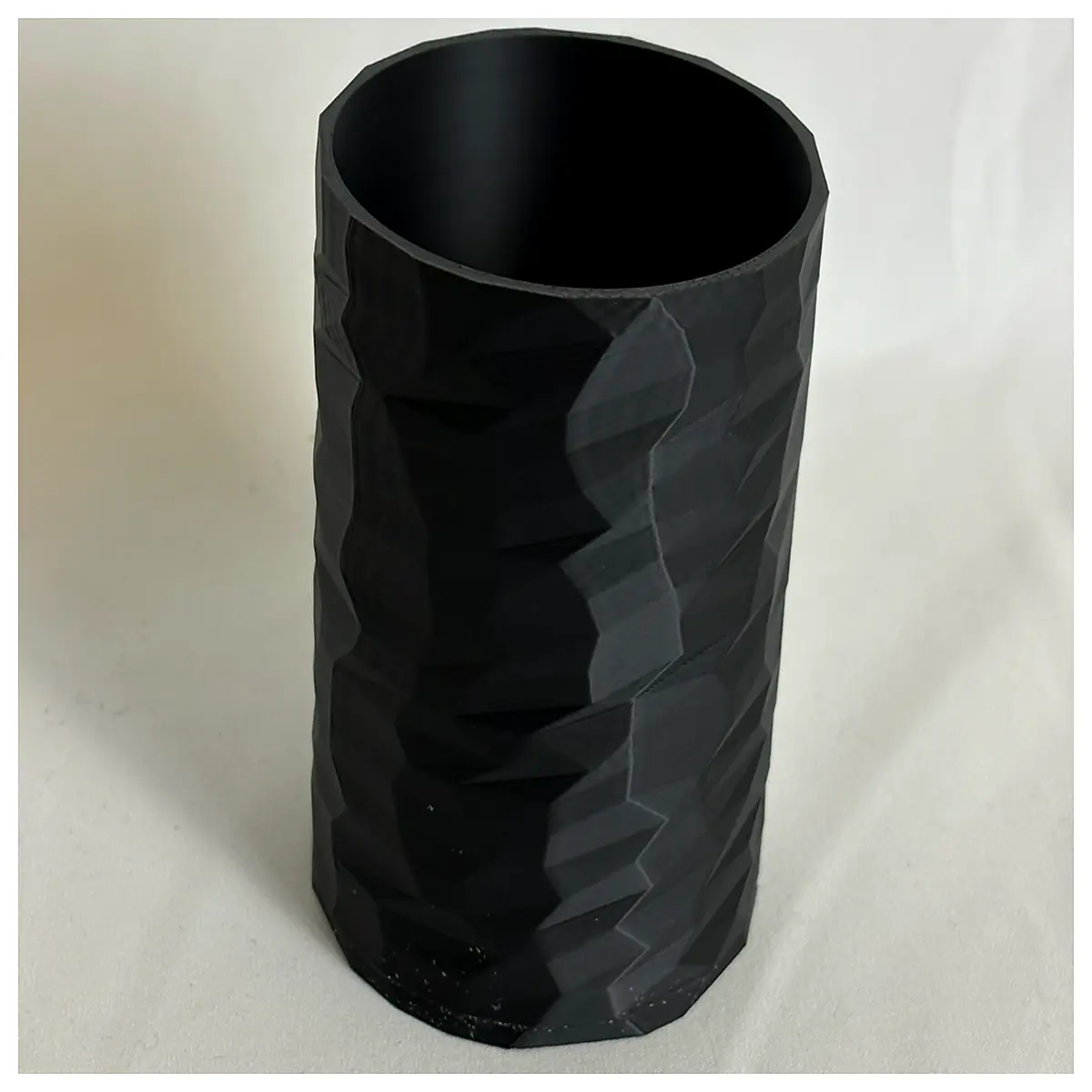 low poly geometric pen holder desk organizer acrylic pencil cup modern minimalist stationery storage for office