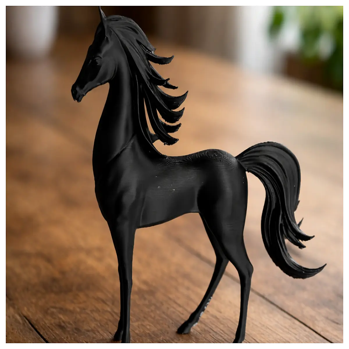 midnight wind horse statue elegant metal stallion figurine for desk decor home ornament