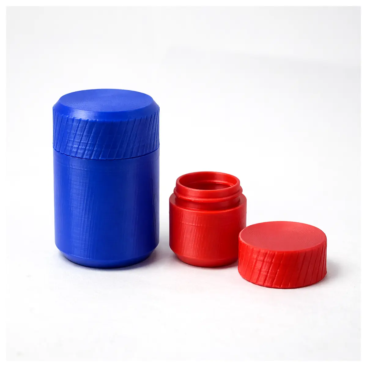 screw cap storage jar small countertop organizer for bathroom vanity desk accessories screw top container