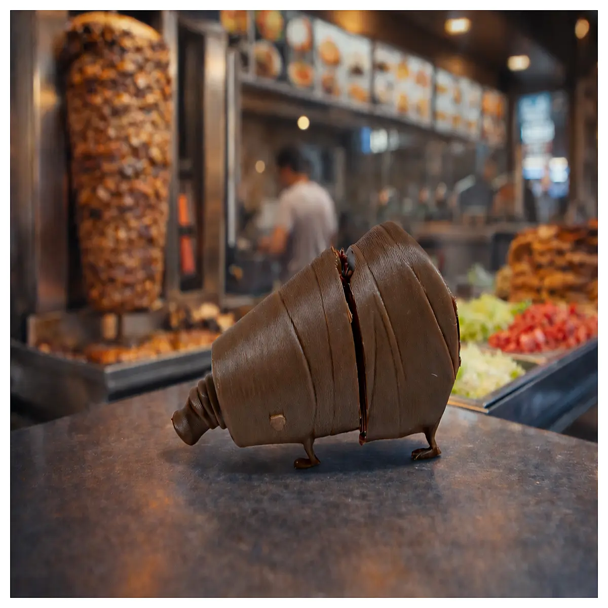 funny printed bbq grill novelty kitchen decor resin figurine