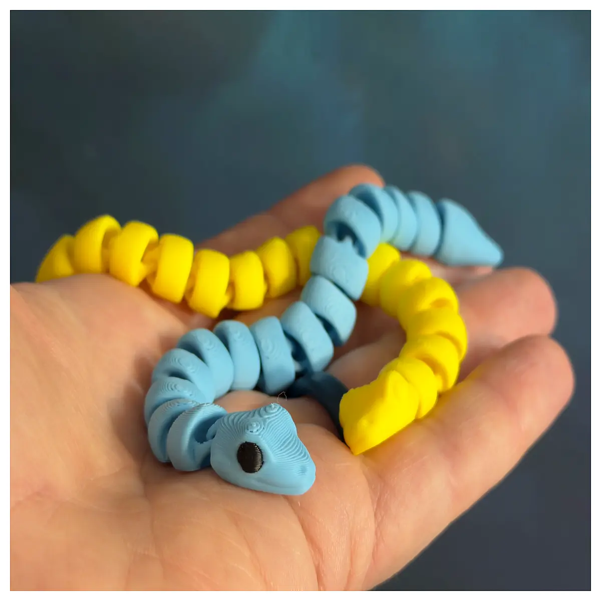 cute mini articulated snake toy for kids bendable jointed reptile figure soft rubber petting animal sensory fidget stress relief gift