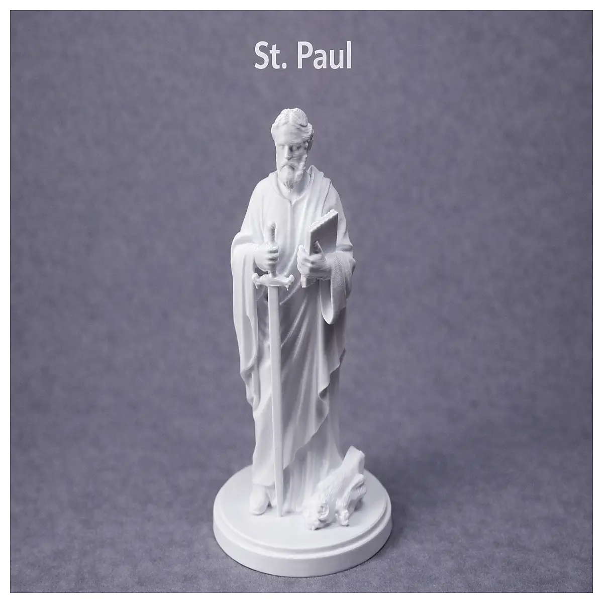 apostle paul statue religious faith guide home altar decor catholic saint figure