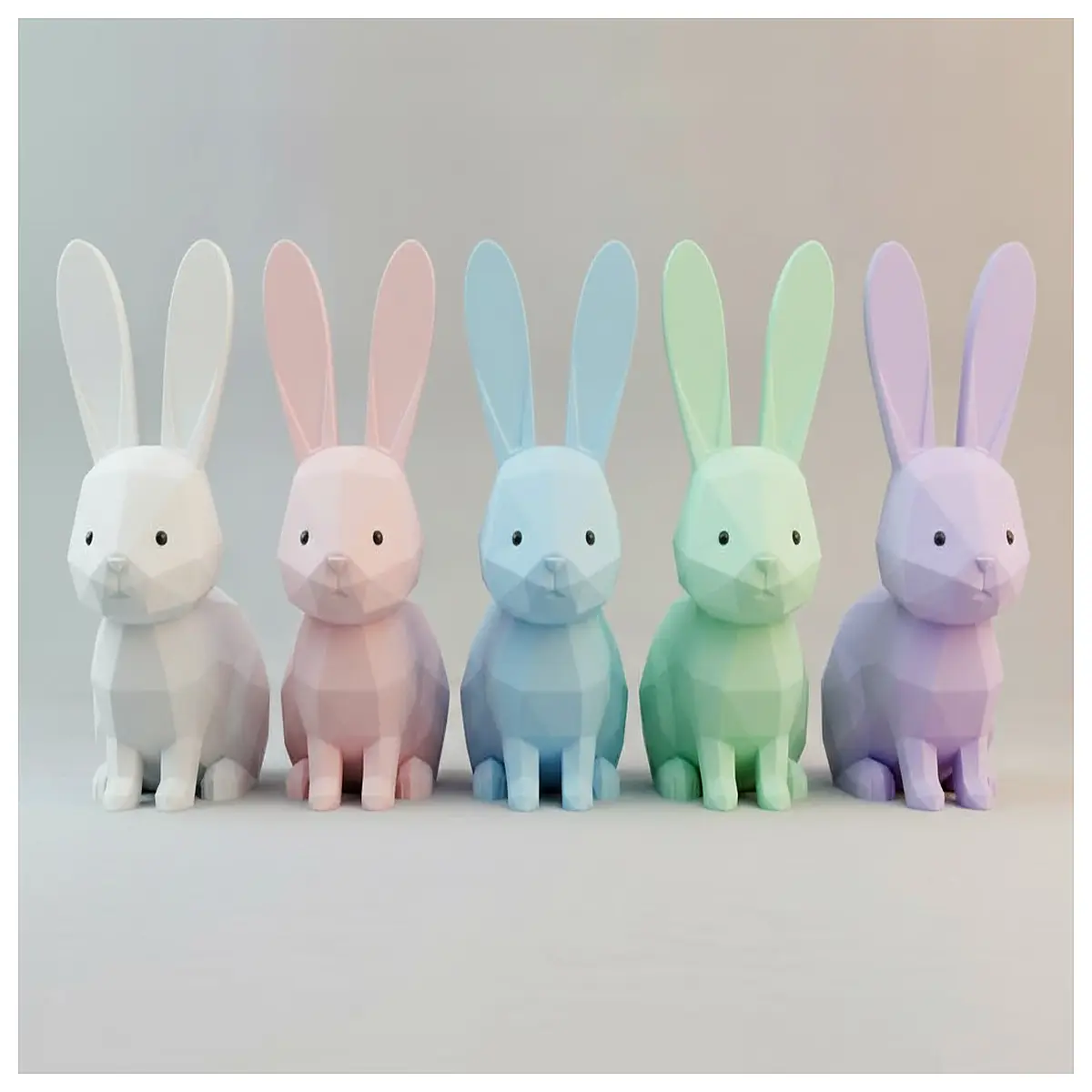 cute sitting easter bunny plush toy for kids room decor spring holiday gift