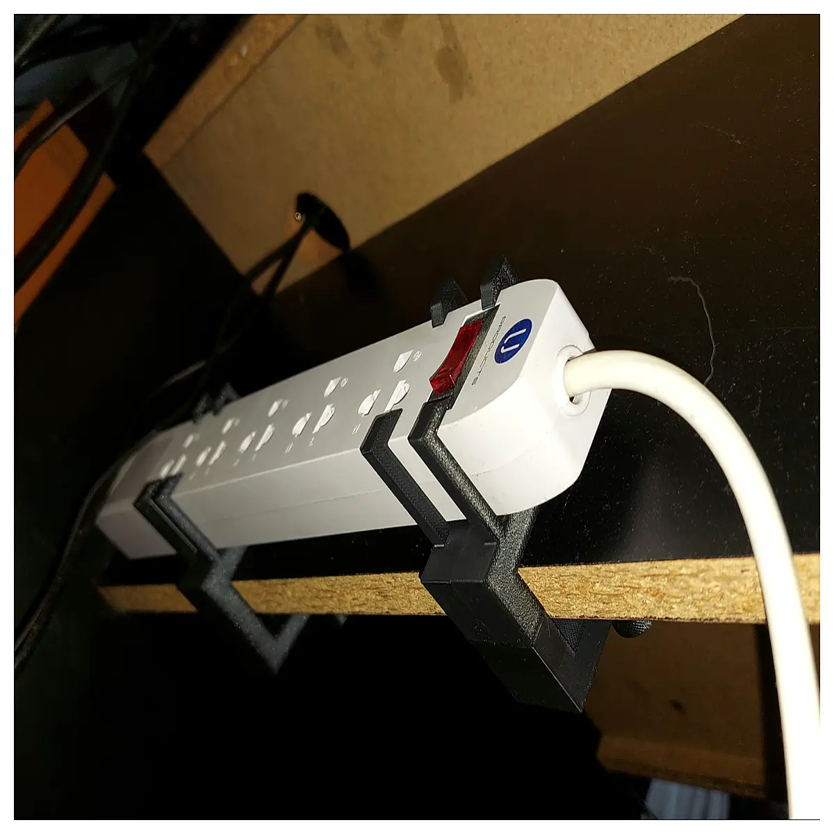power strip holder wall mount organizer cable management clip for power cord safety