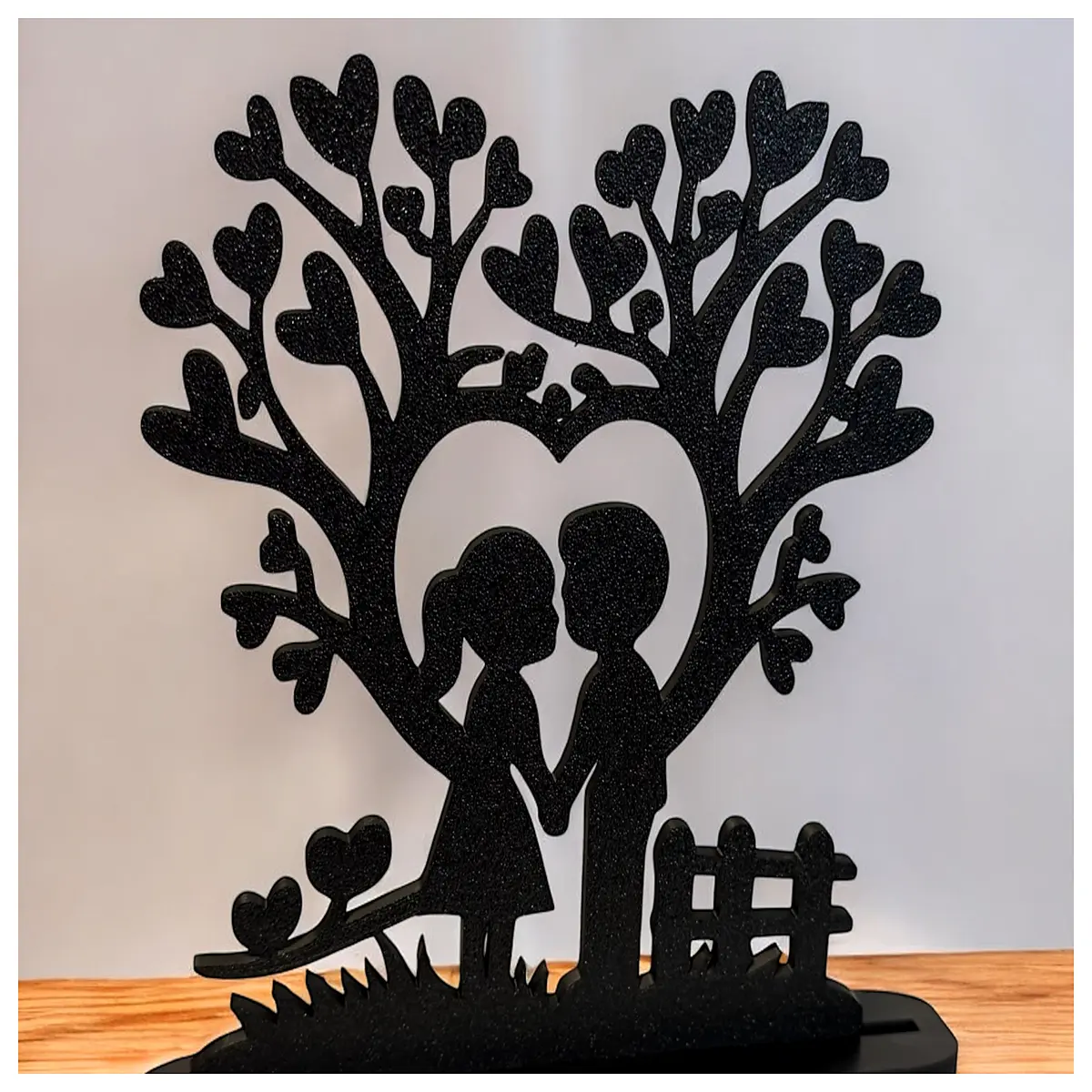 tree silhouette wall art romantic couple decor for bedroom living room anniversary gift
