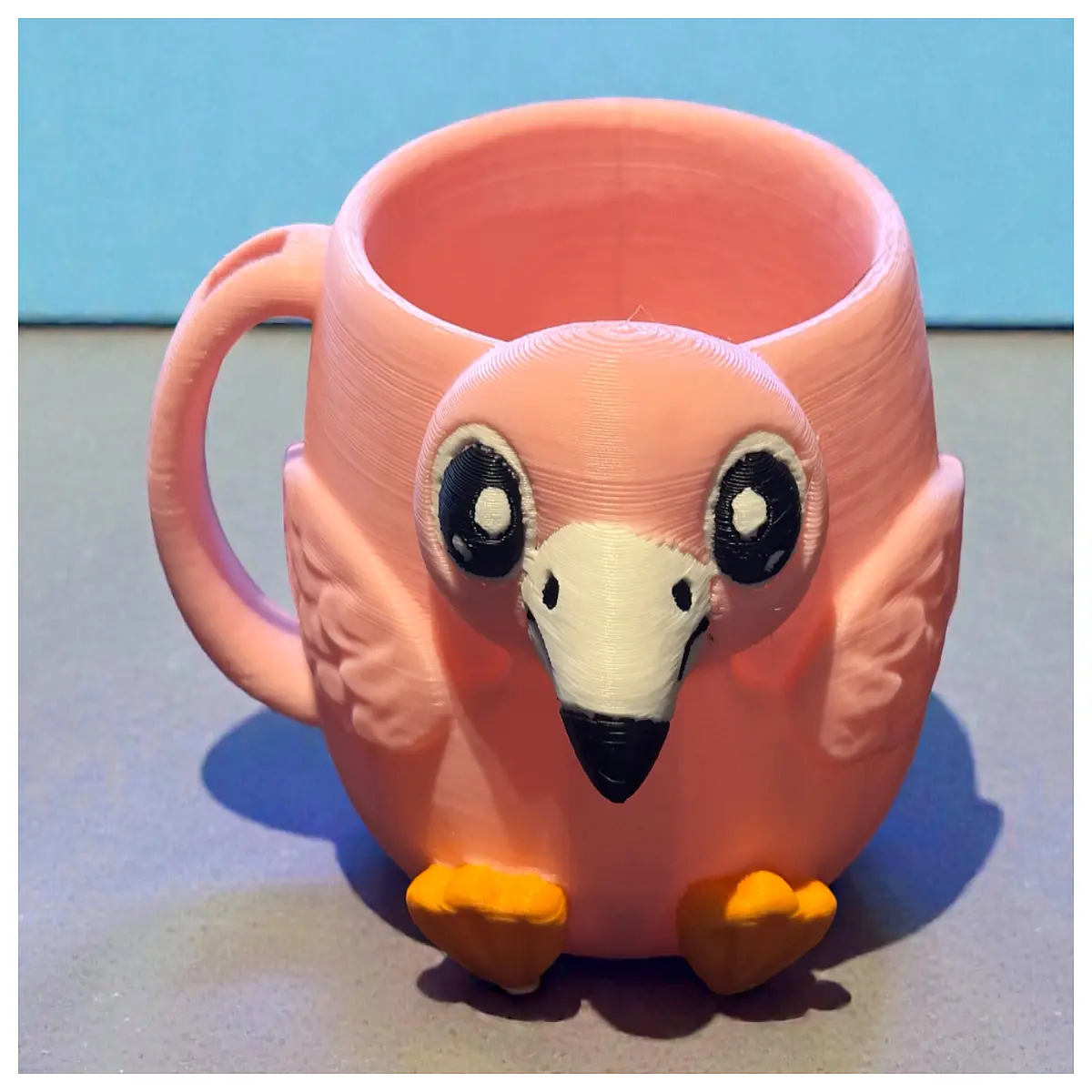 flamingo ice cream cup holder cute desk organizer drink coaster for kids room decor