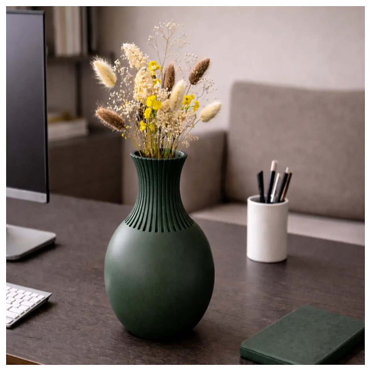 minimalist japanese ceramic vase for home decor zen style flower holder for table centerpiece