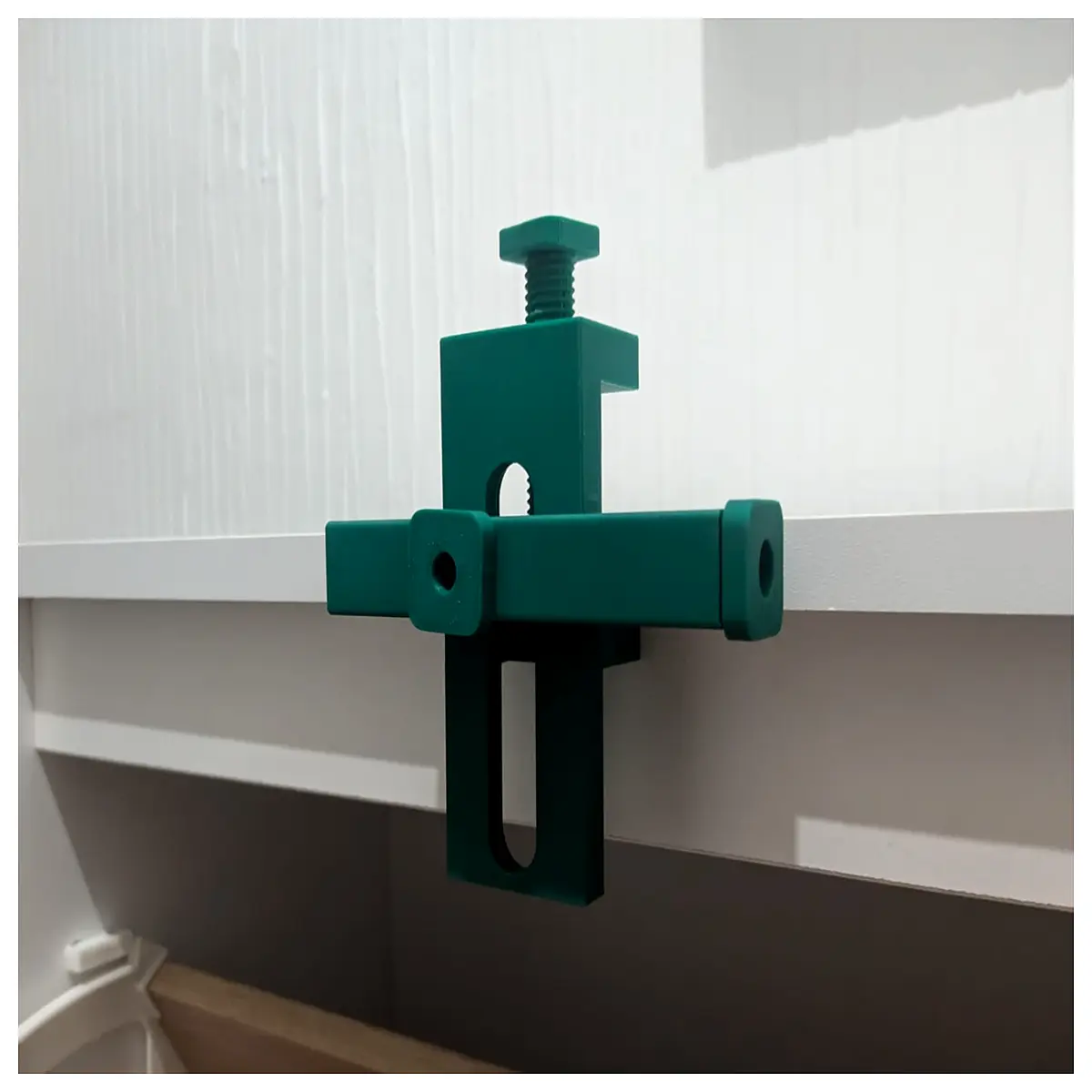 cabinet door alignment jig tool for precise hinge installation and gap adjustment