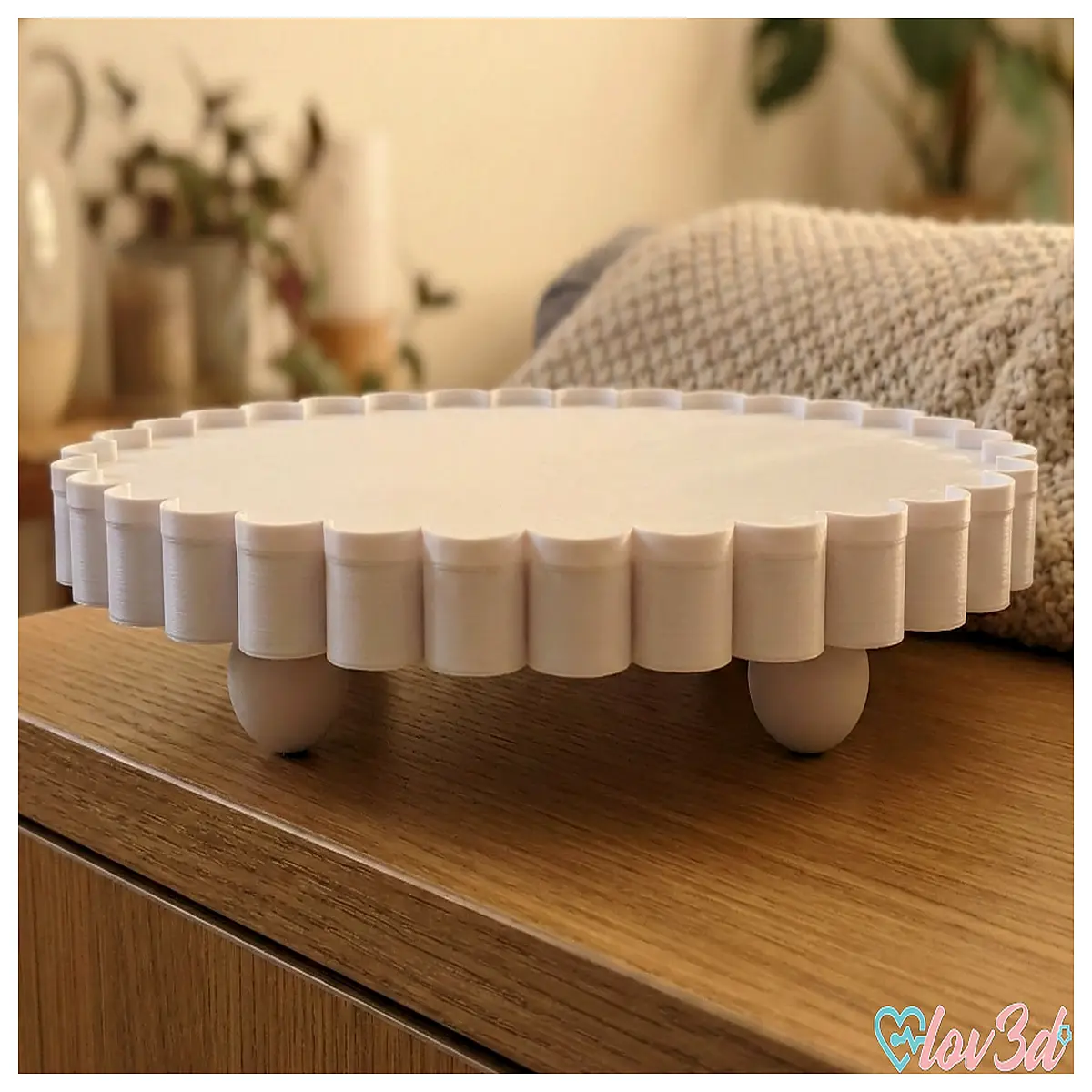 shell shaped round serving platter for appetizers cheese board tray