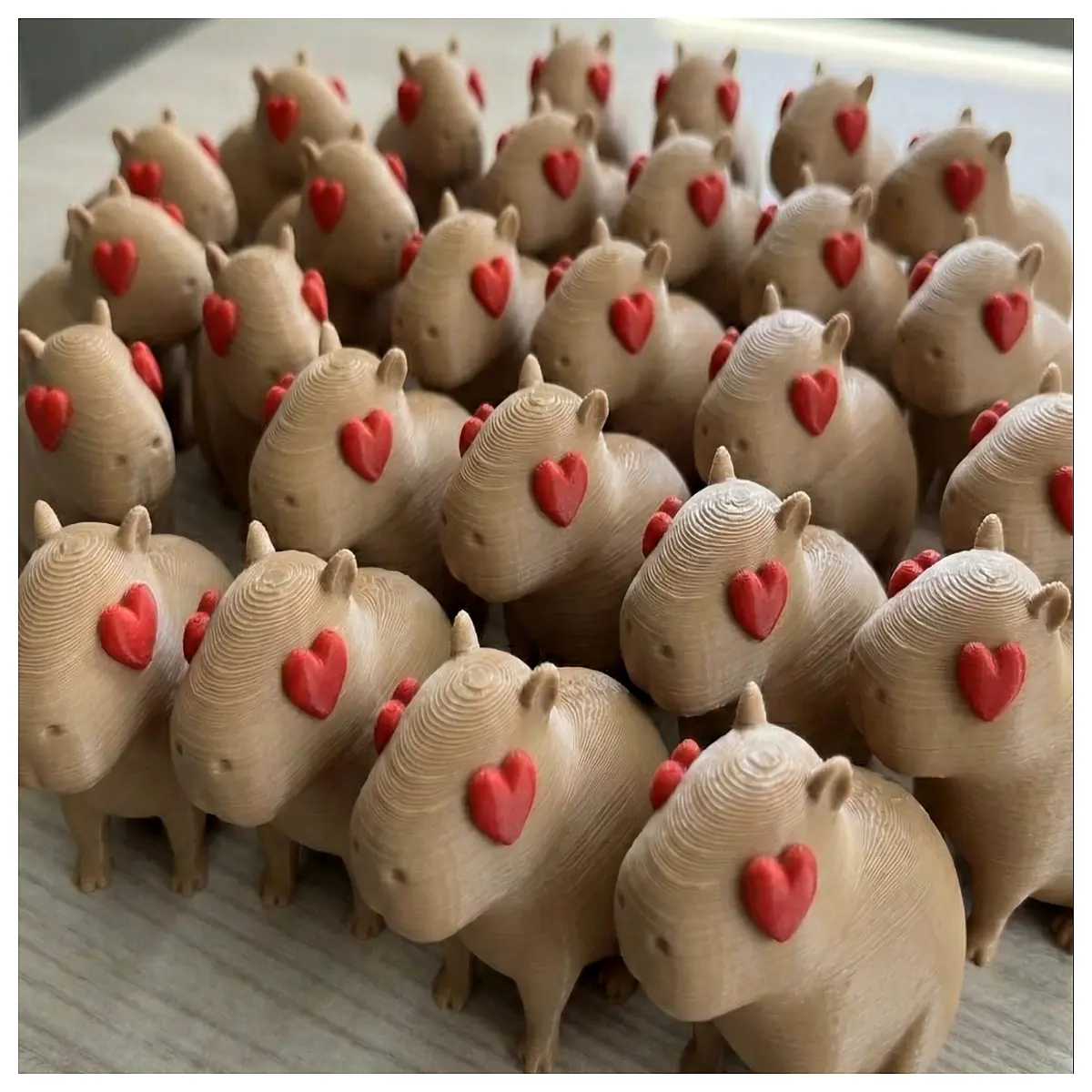 capybara love valentine plush toy romantic girlfriend boyfriend cute animal couple decor
