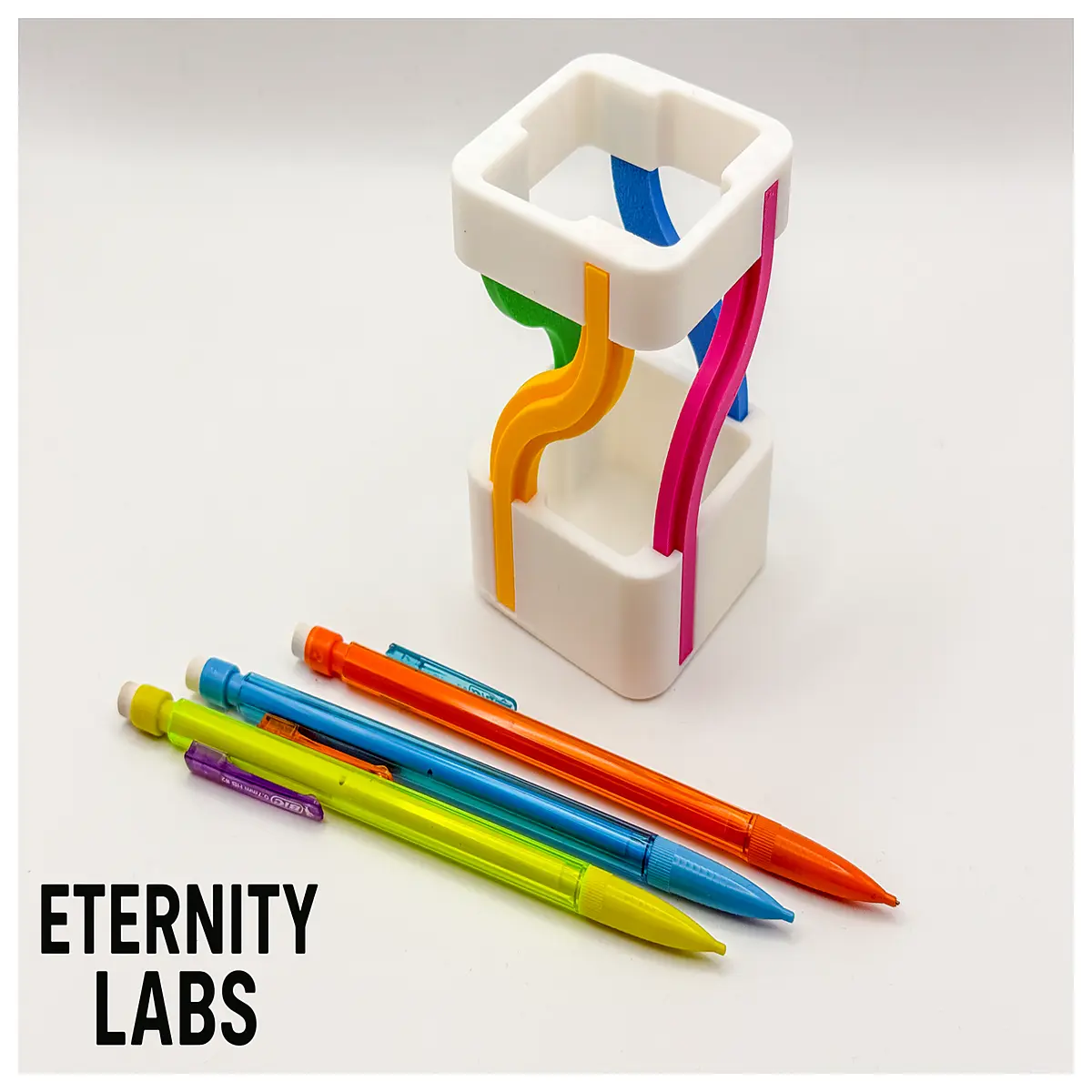 desktop pen holder organizer with compartments for office supplies stylish desk accessories to keep pens pencils and stationery tidy