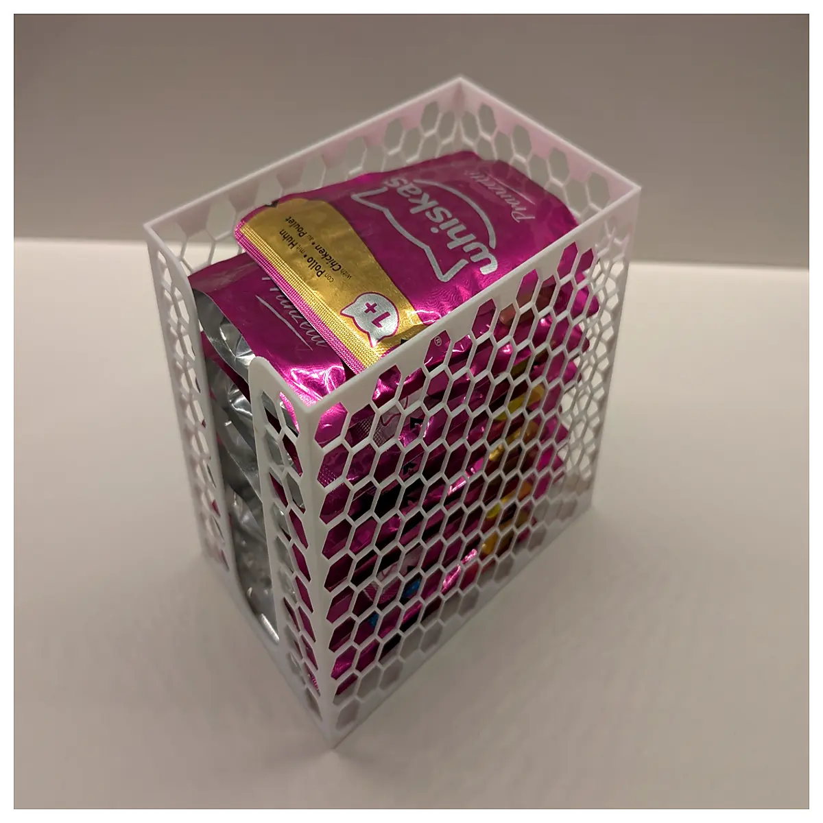 airtight cat food storage container with scoop and dispenser lid for wet kibble freshness