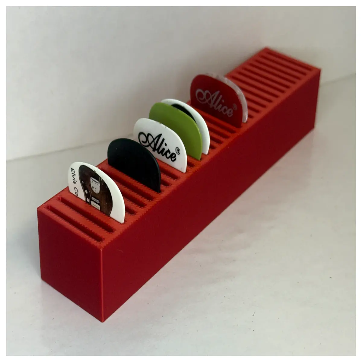 guitar pick holder for strap clip case storage organizer