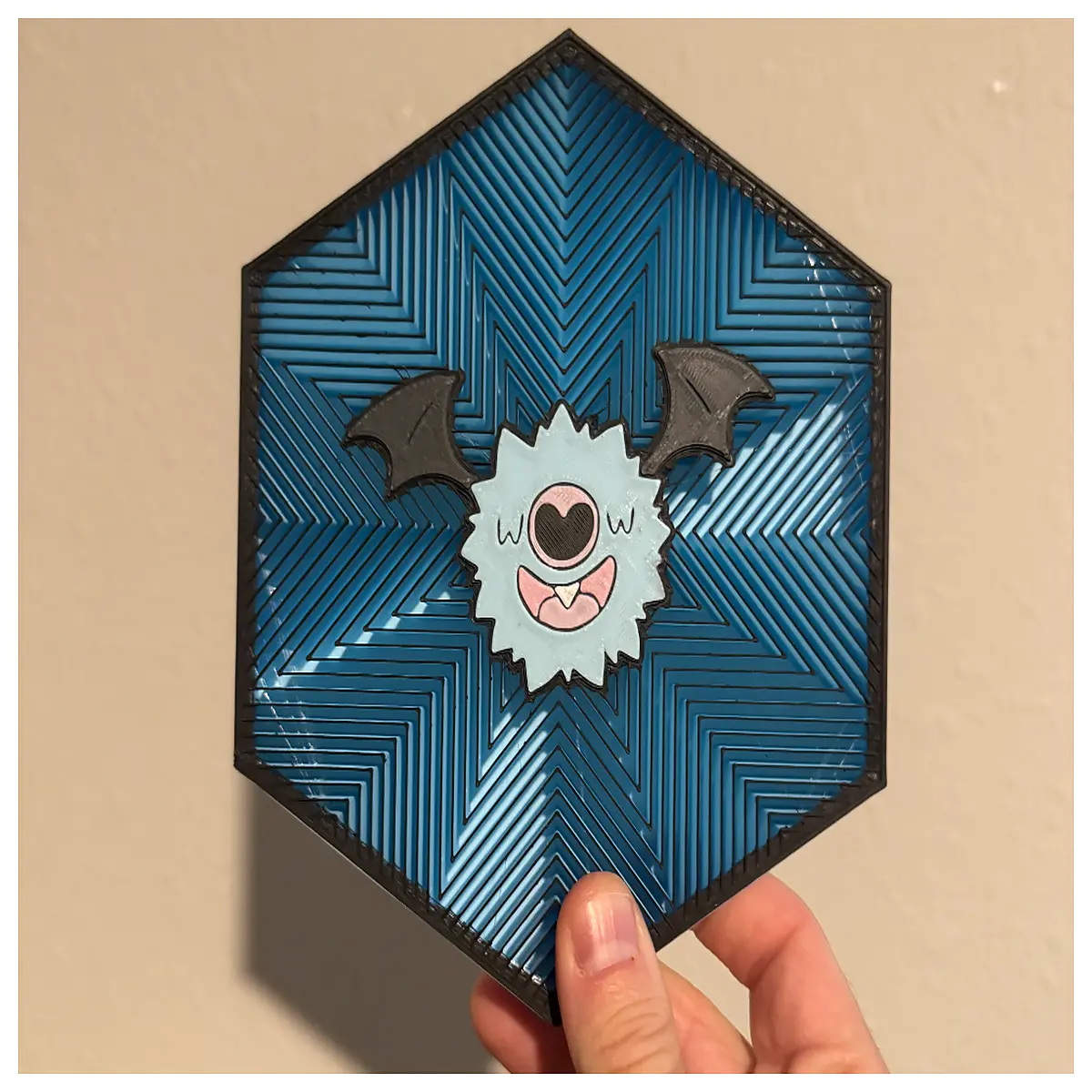 halloween wall decor hexagon bat acrylic spooky party supplies home decoration