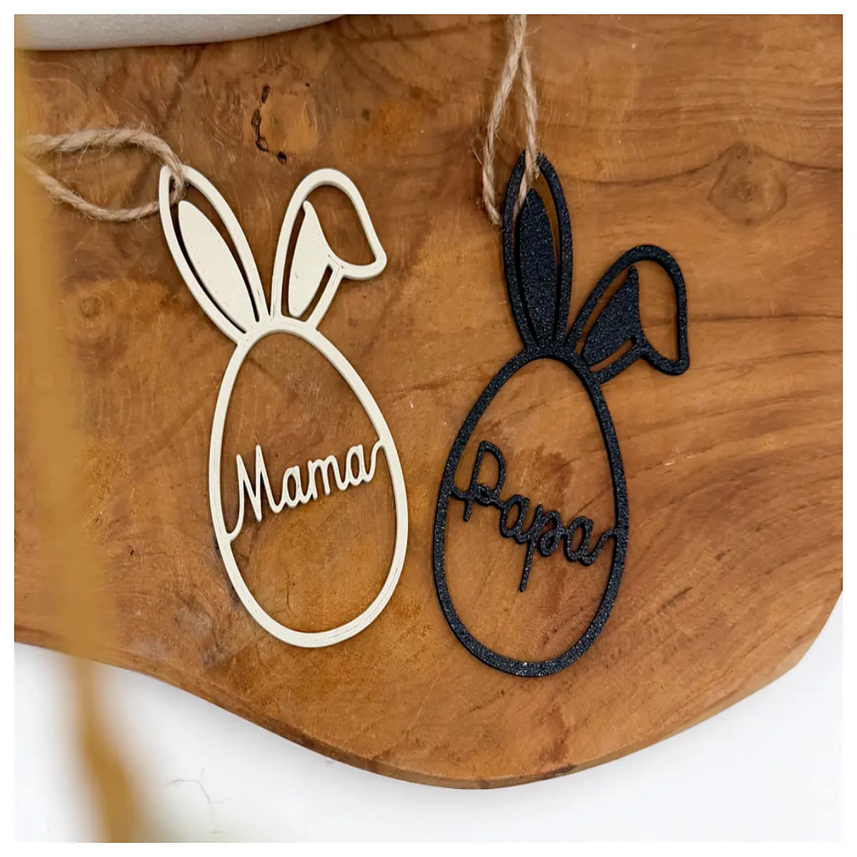 easter hanging ornaments for mom and dad family easter decor gifts personalized parent egg hangers spring holiday home decoration