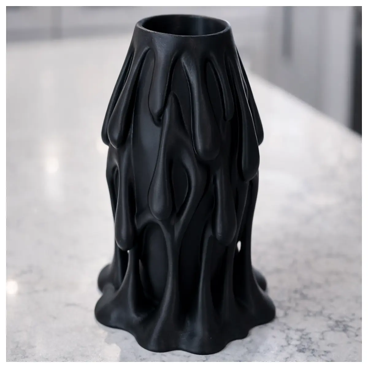 dripping melt vase modern home decor resin art candle holder abstract sculpture table centerpiece