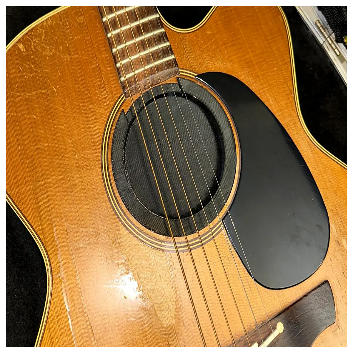 acoustic guitar feedback suppressor ring anti howl noise reduction mute 100mm 1085mm range live performance