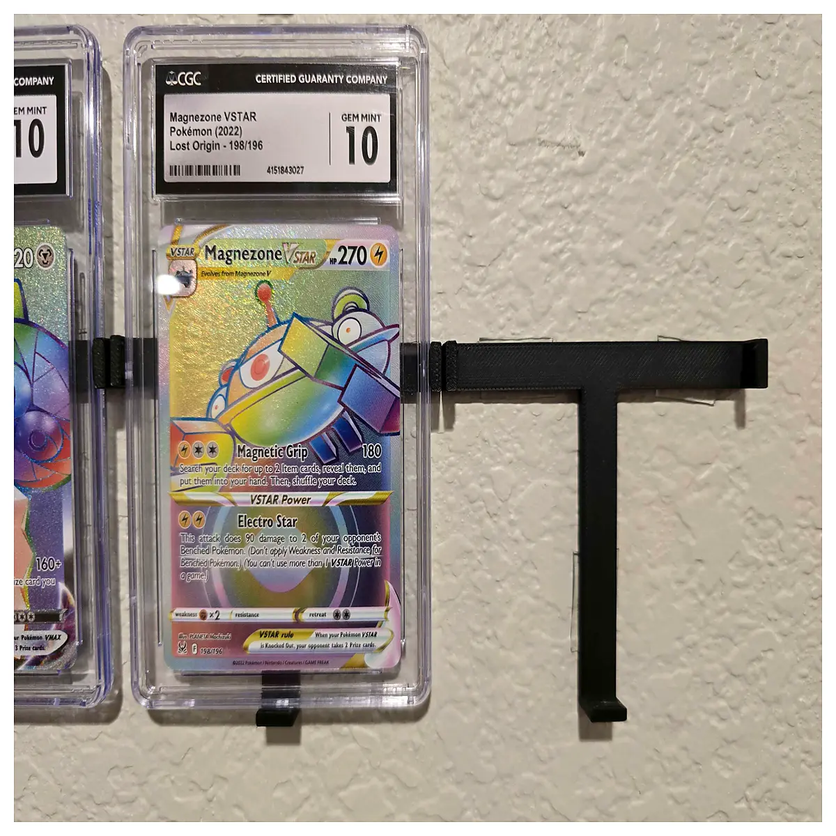 psa cgc card holder wall mount for graded slab storage organization