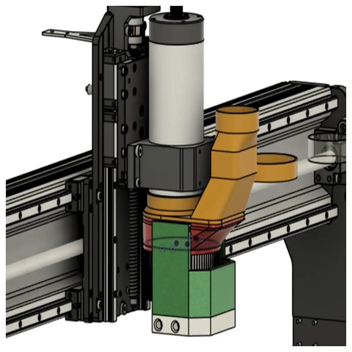 ddb 80mm spindle vacuum hose adapter replacement part compatible with industrial extraction systems