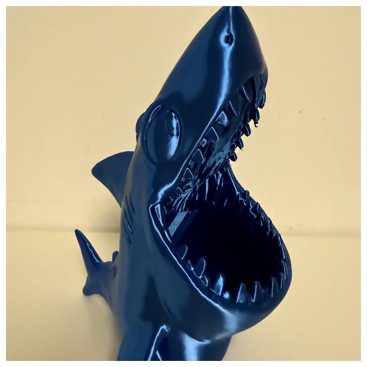 cute shark pencil case for school kids waterproof stationery bag organizer with zipper durable plastic desk storage box