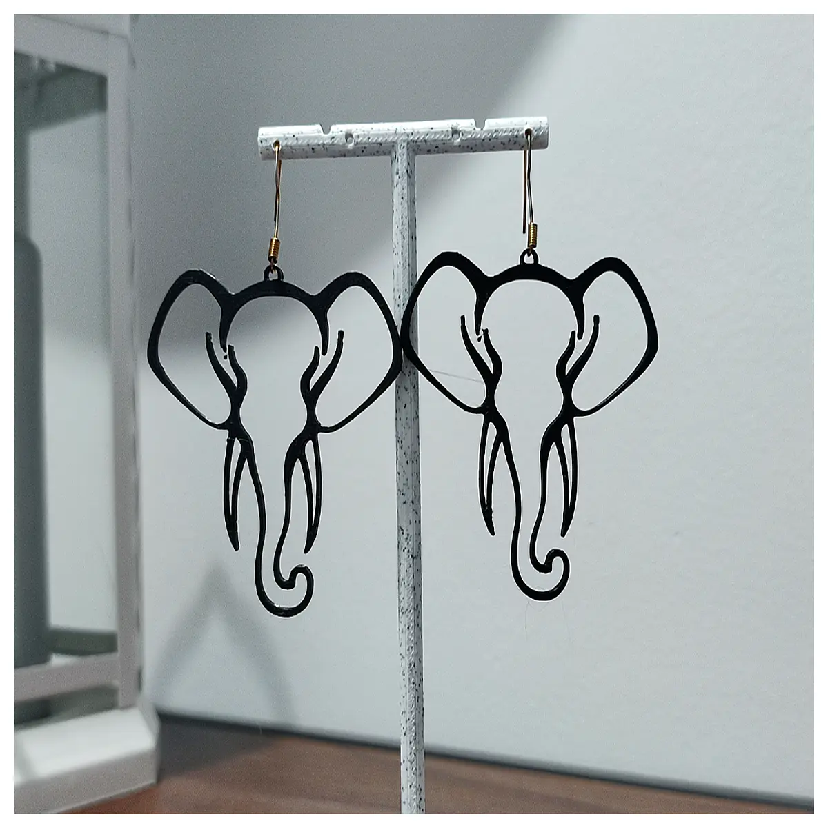 elephant stud earrings royal style gold plated jewelry for women elegant gift