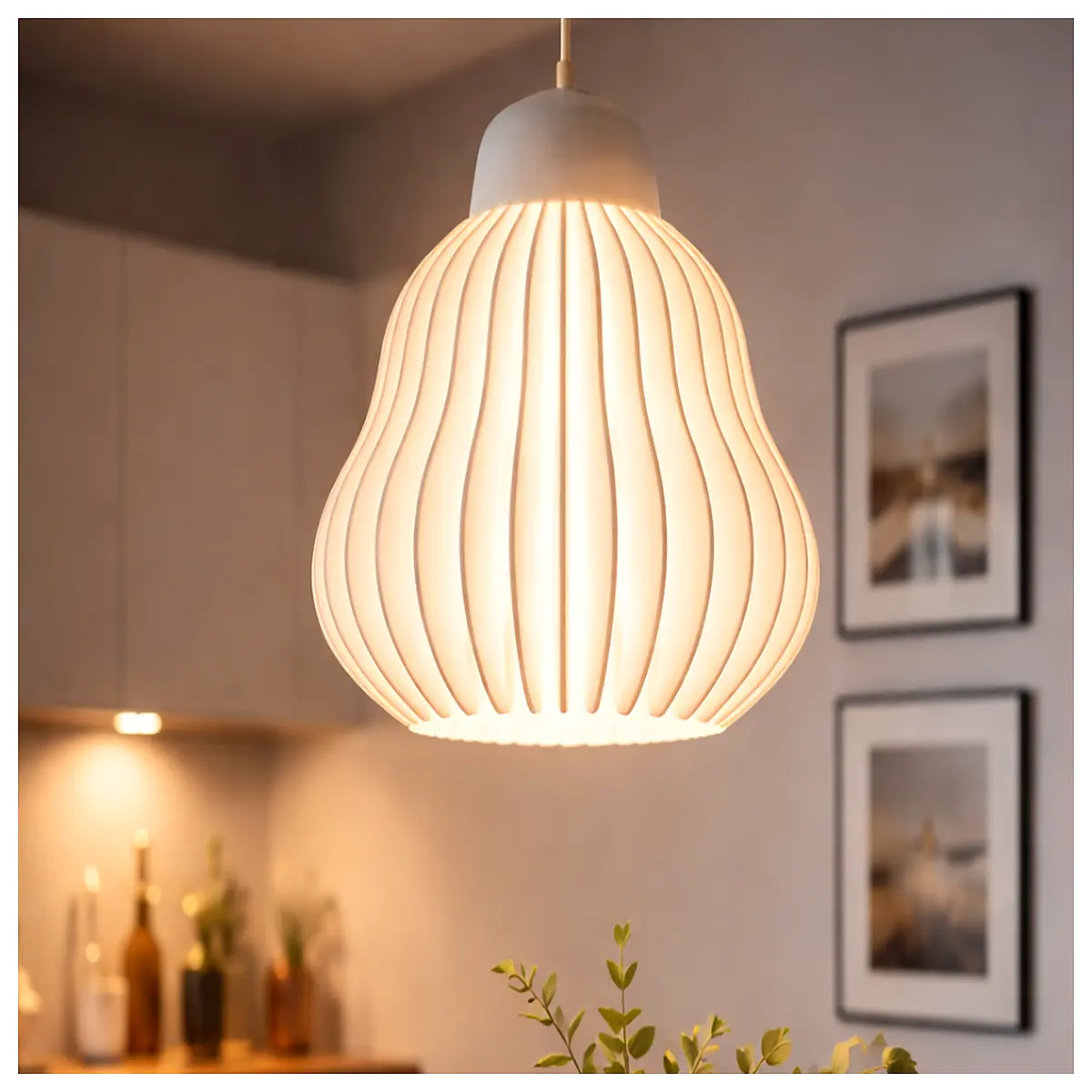 origami paper shade pendant fixture for bedroom nursery ceiling hanging decorative art lighting modern minimalist