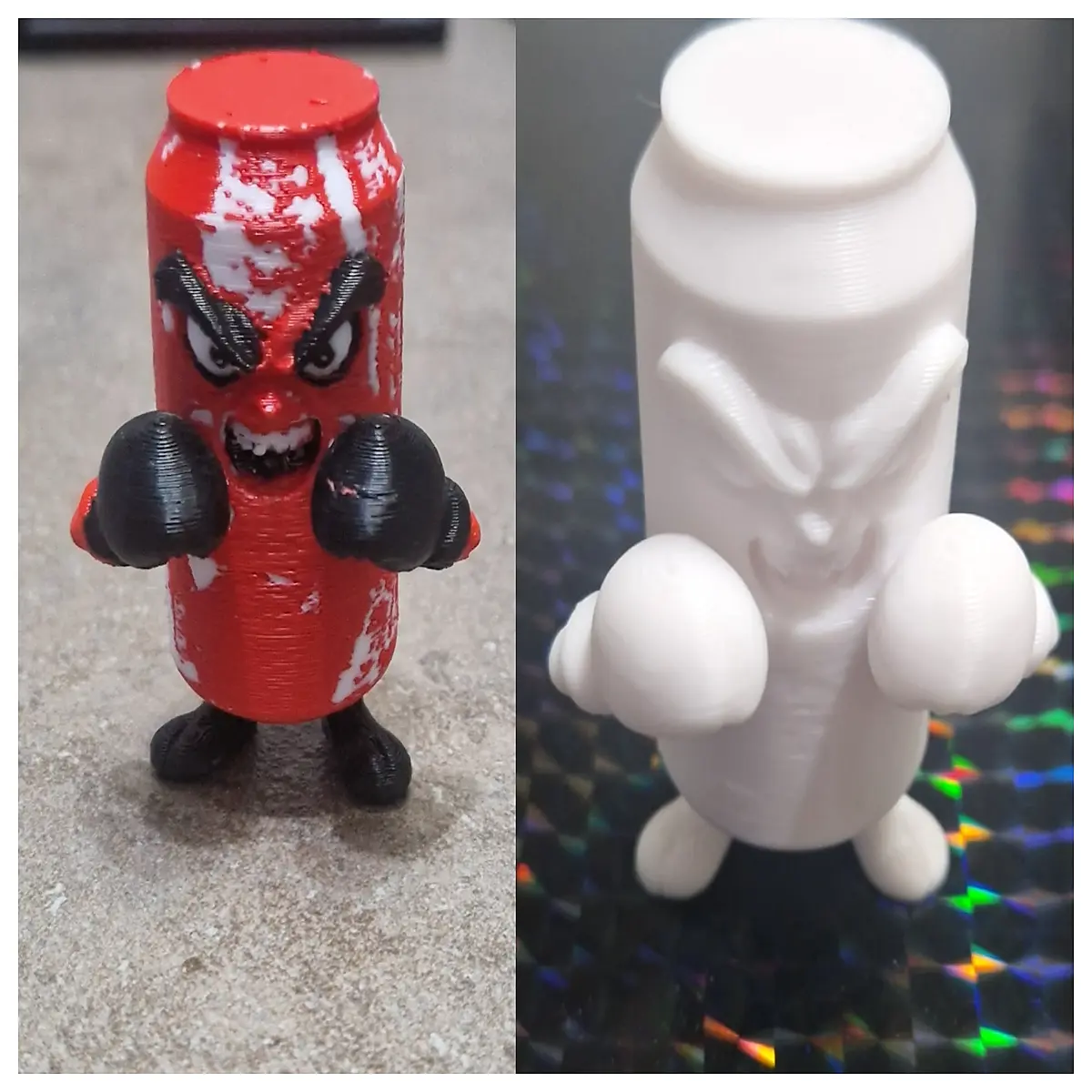 diy puzzle metal collectible boxing can figure for desk decor gift