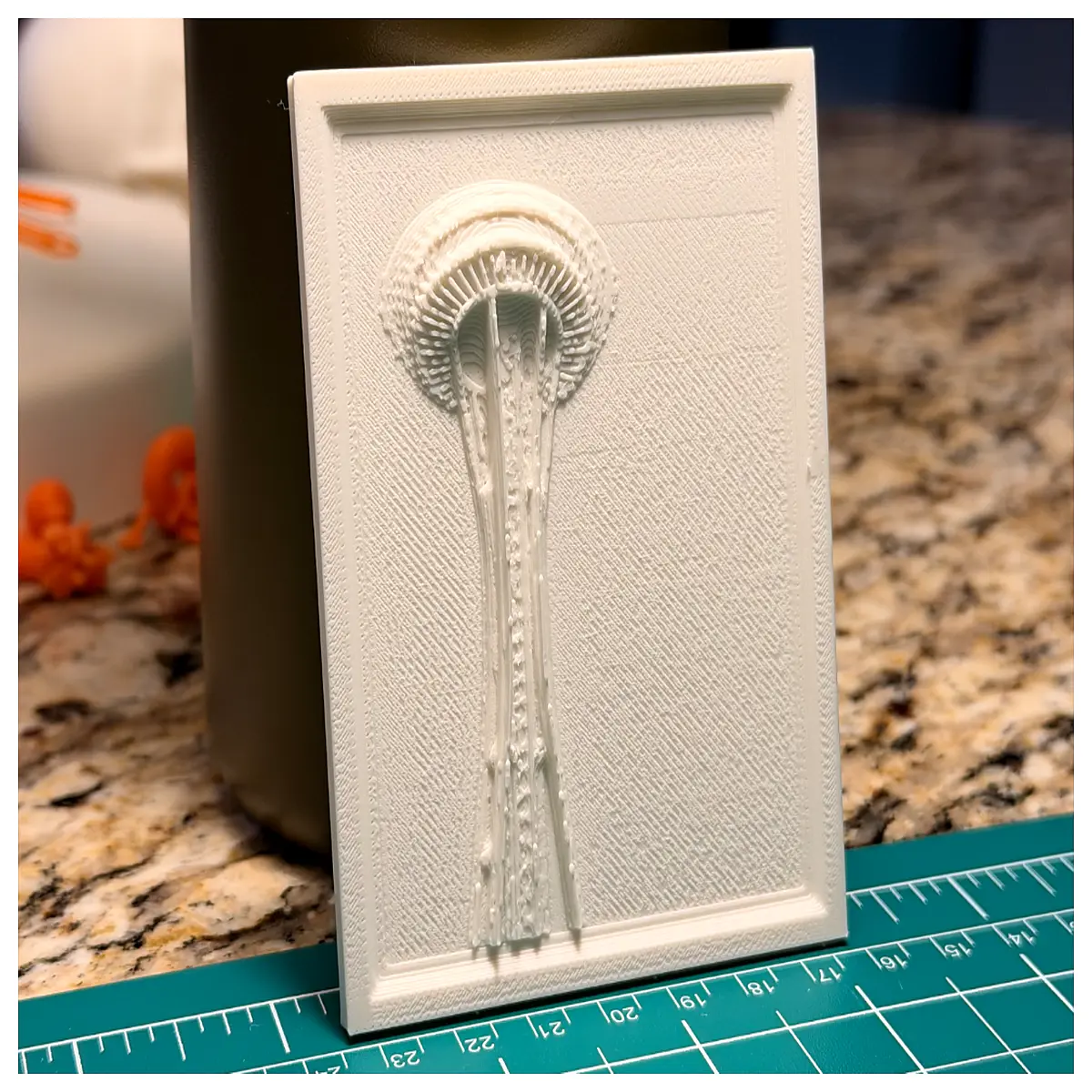 seattle space needle metal wall art plaque souvenir gift home decor