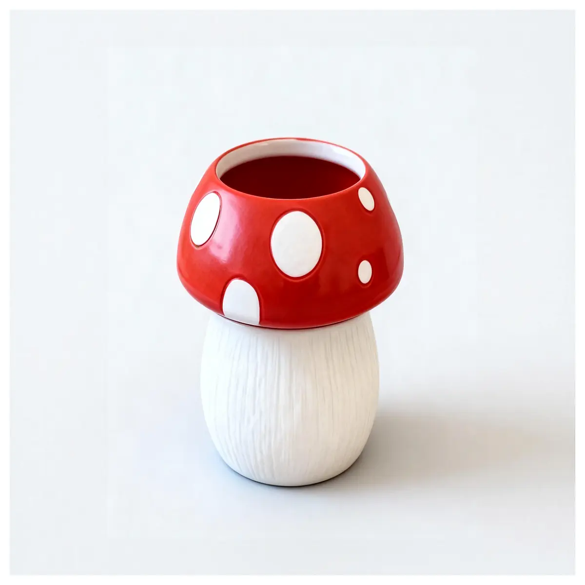 cute mushroom pen holder for kids girls desk organizer stationery storage container living room study decor