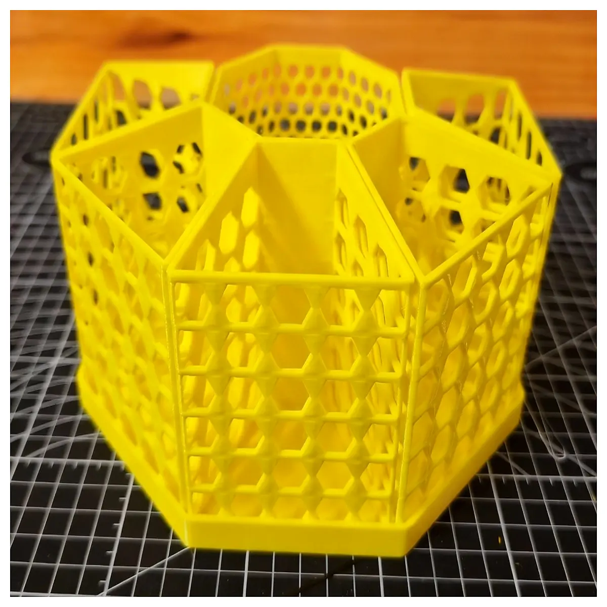 octagonal pencil holder desk organizer box for pens markers tools storage
