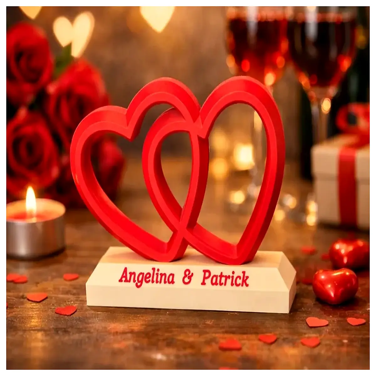 modern sculpture resin home decor romantic anniversary her him wedding table centerpiece art piece
