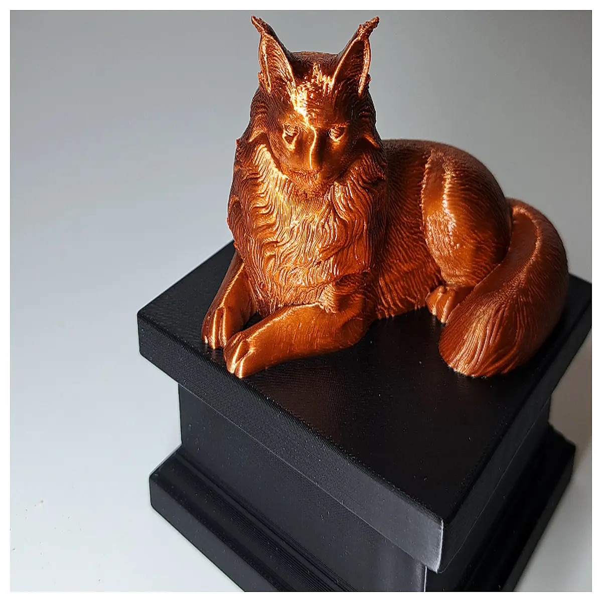 maine coon cat statue resin figurine large sitting pet memorial garden ornament home decor