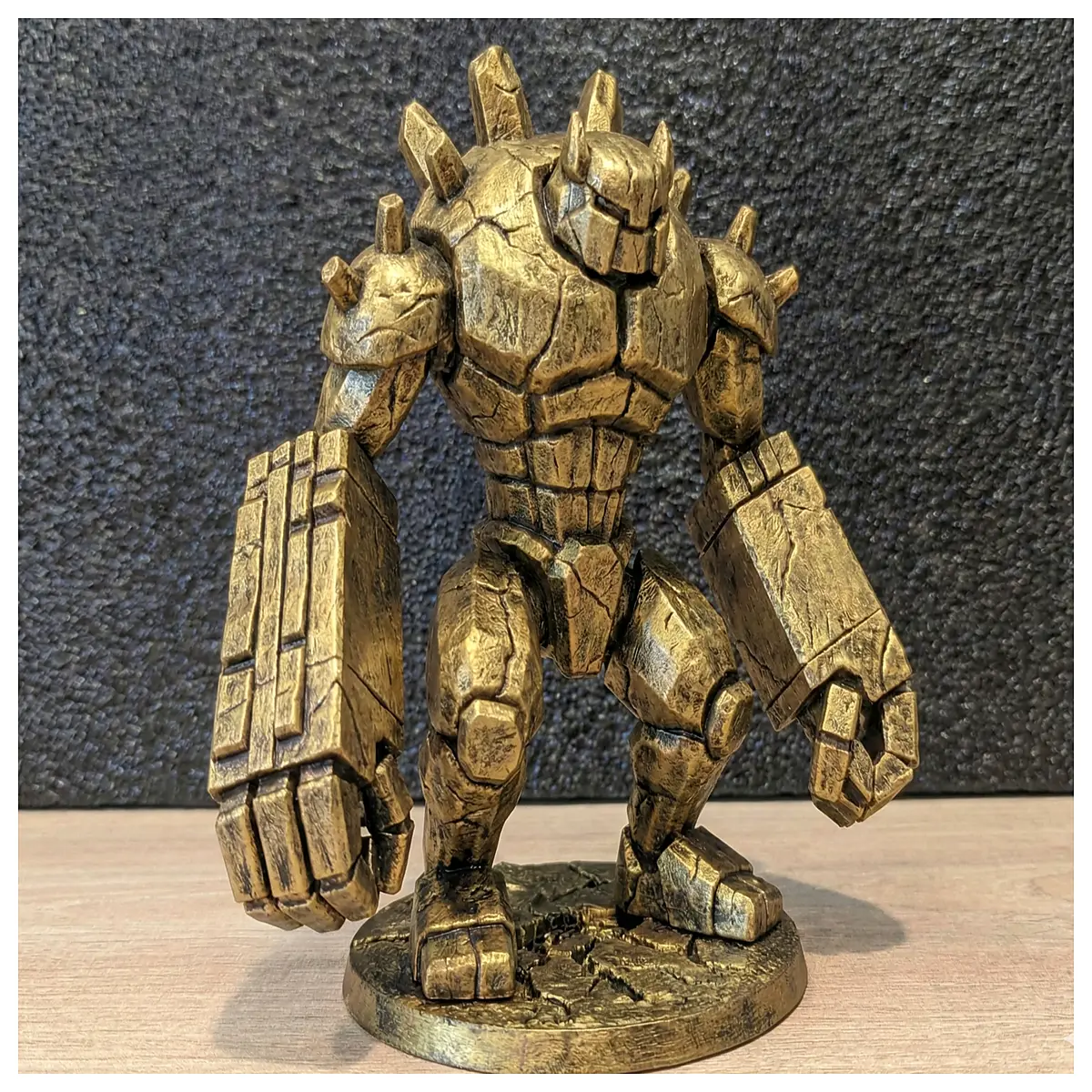 gold dragon miniature 100mm scale d d tabletop rpg painting figure