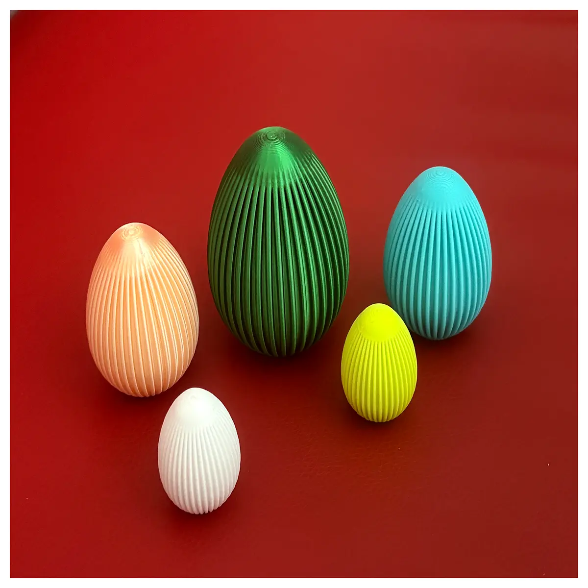 textured ribbed easter eggs decorative for home decor spring holiday table setting craft supplies
