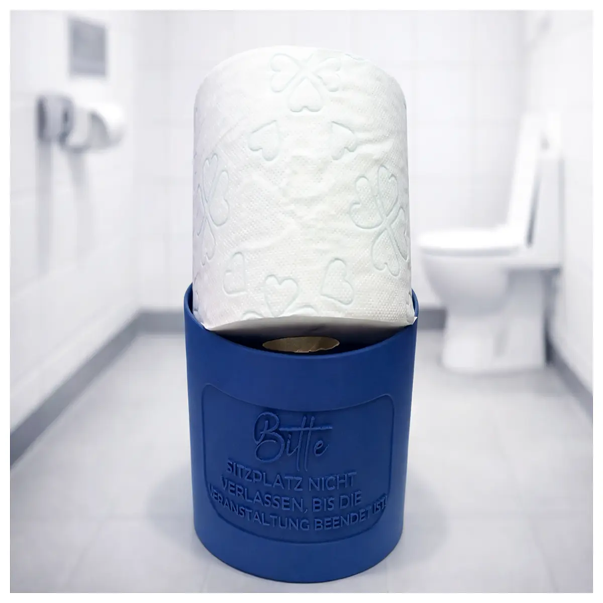 silent theater toilet paper holder with customizable nameplate modern bathroom accessories