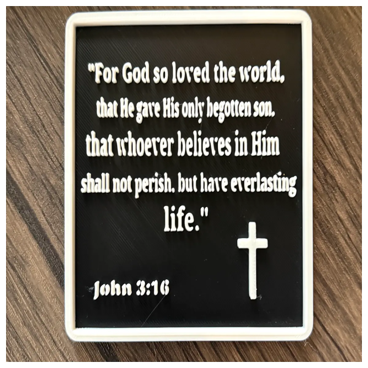 john 3 16 bible verse plaque wall decor christian home gifts religious scripture art