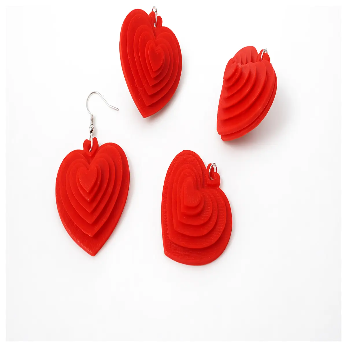 valentine s day shaped earrings for women gold silver cute romantic gift jewelry