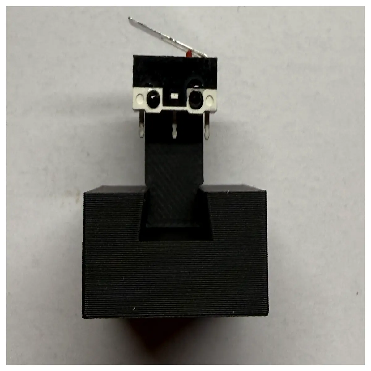 printable dovetail limit switch mount bracket stl step file cnc router endstop holder