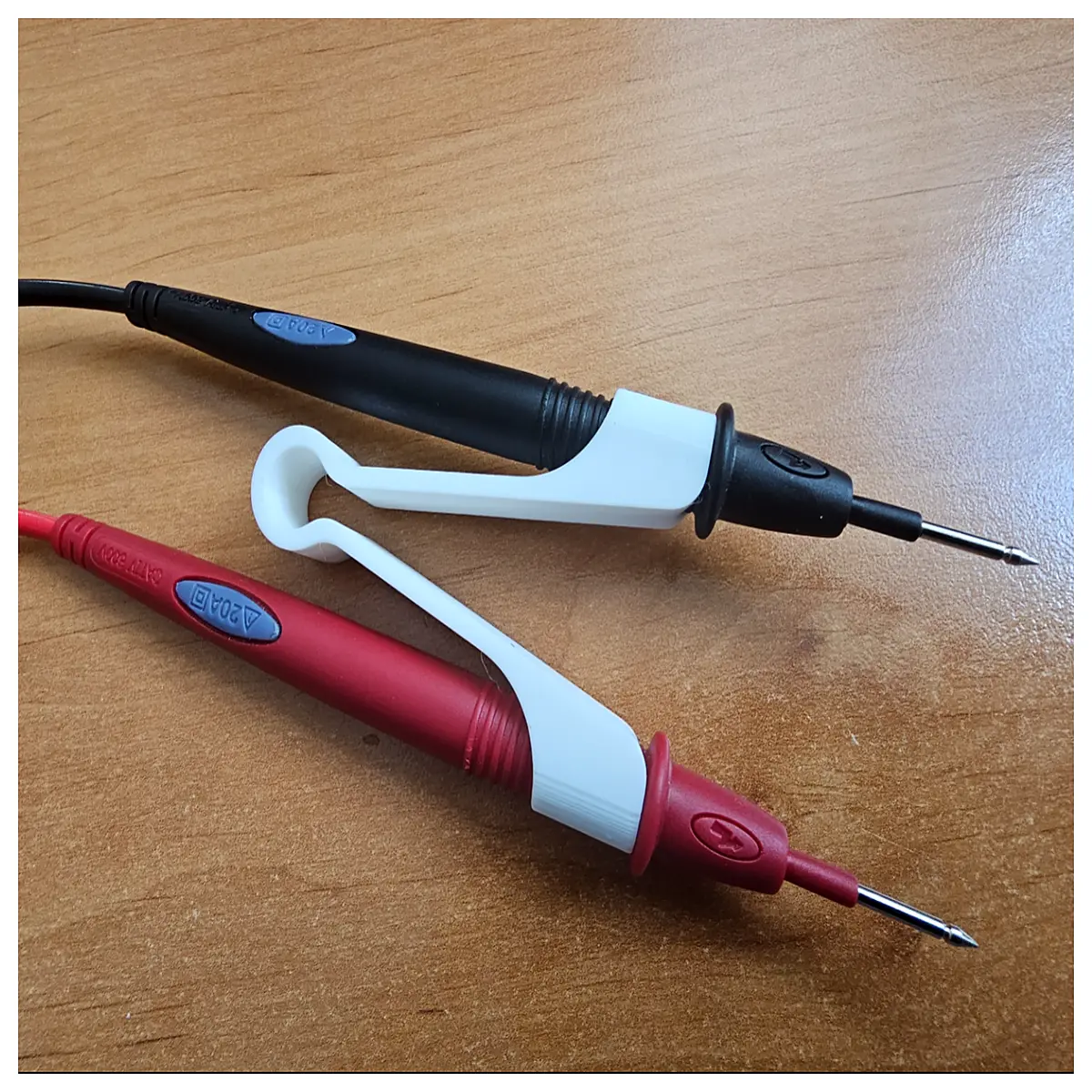 multimeter probe holder clip for safe hands testing