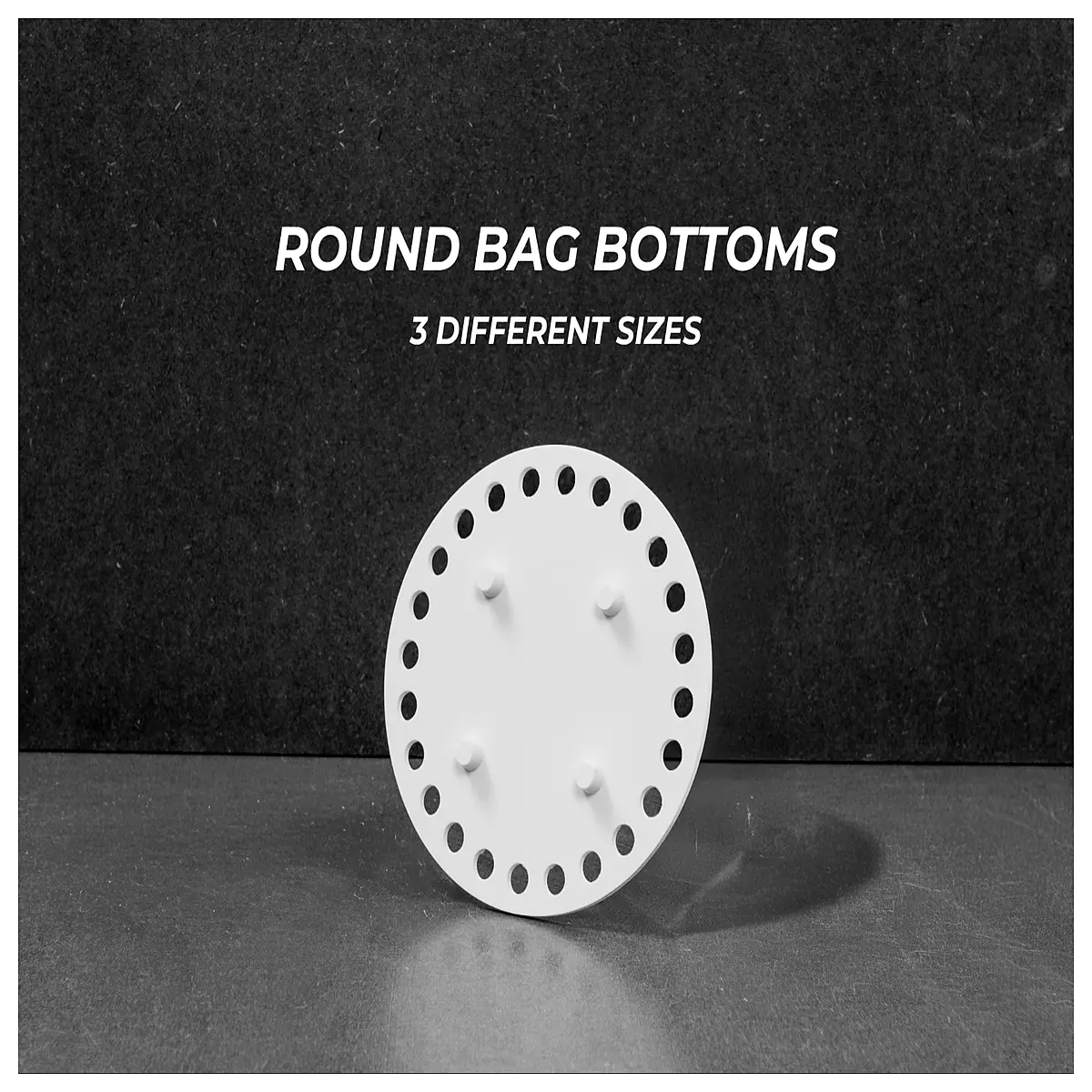 crochet round bag base insert stiffener for handmade purses