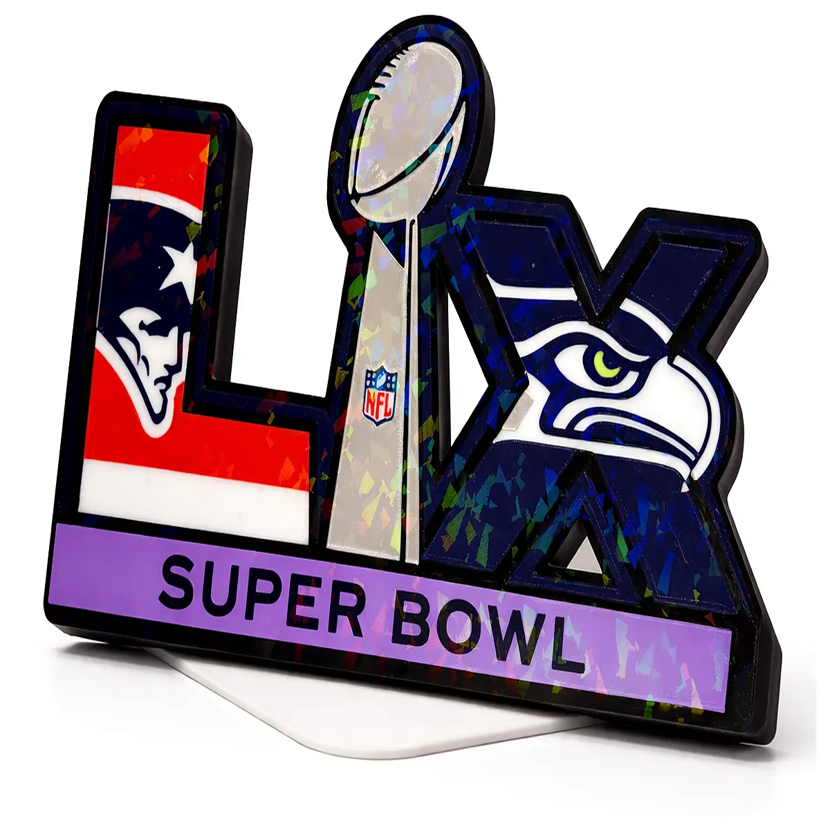 60 party box sign championship event decor board for game day viewing party